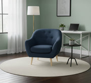 Navy blue Capotone beads chair with backrest - Vitrine Furniture - Chairs & Chaise lounge
