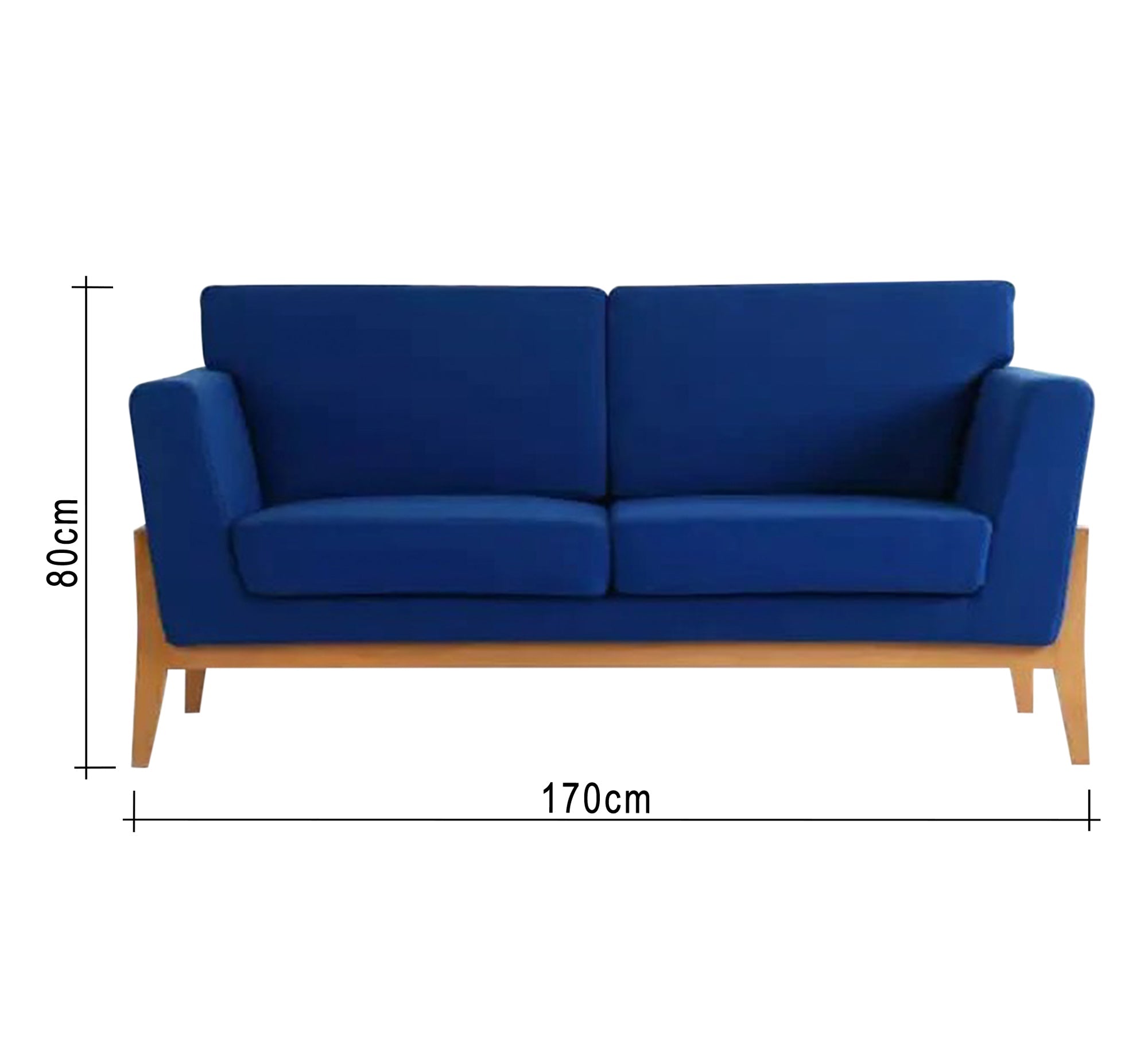 Navy blue double sofa - Vitrine Furniture - Furniture