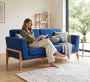 Navy blue double sofa - Vitrine Furniture - Sofas