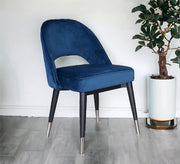 Navy blue upholstered chair - Vitrine Furniture - Furniture