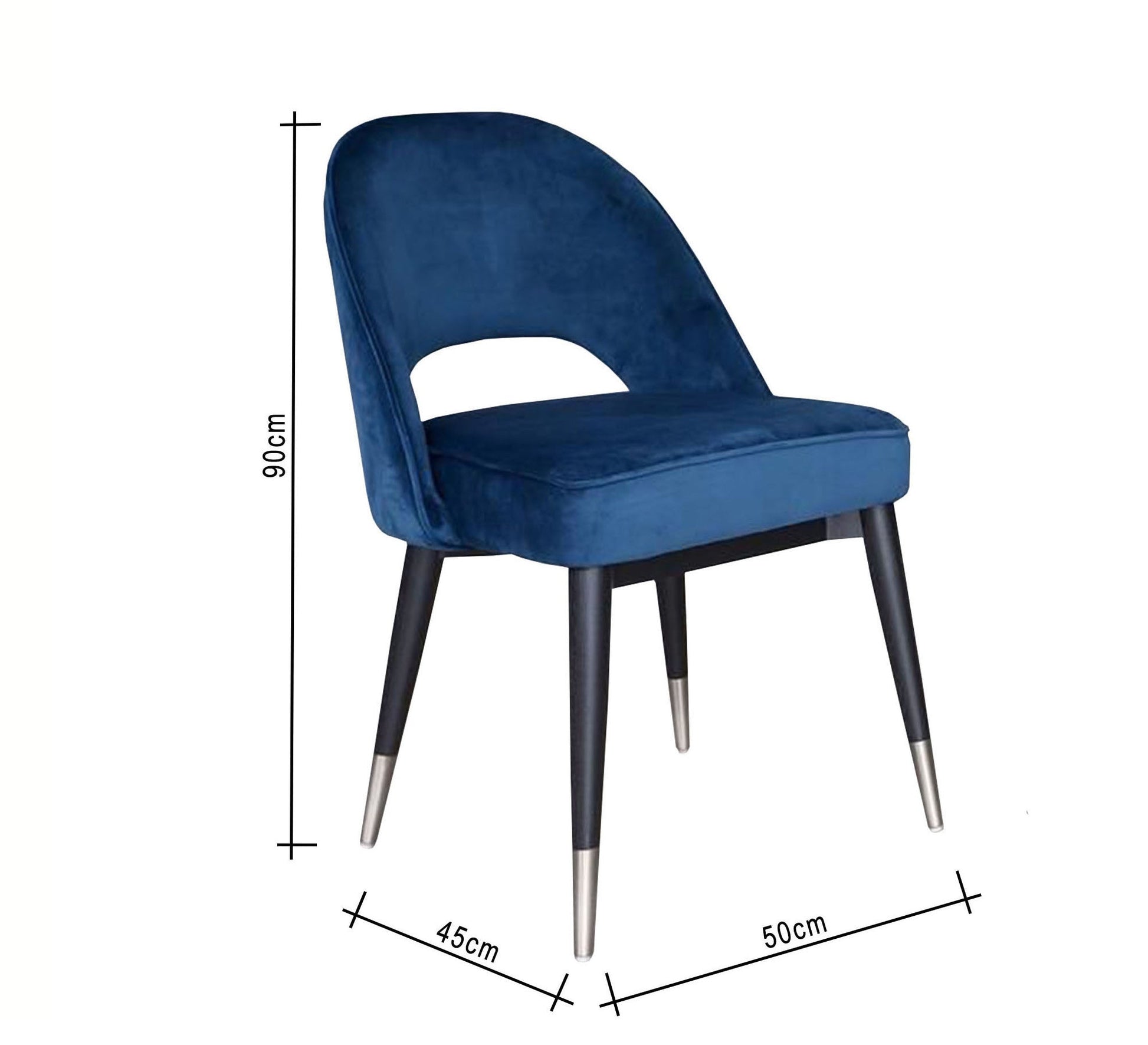 Navy blue upholstered chair - Vitrine Furniture - Furniture