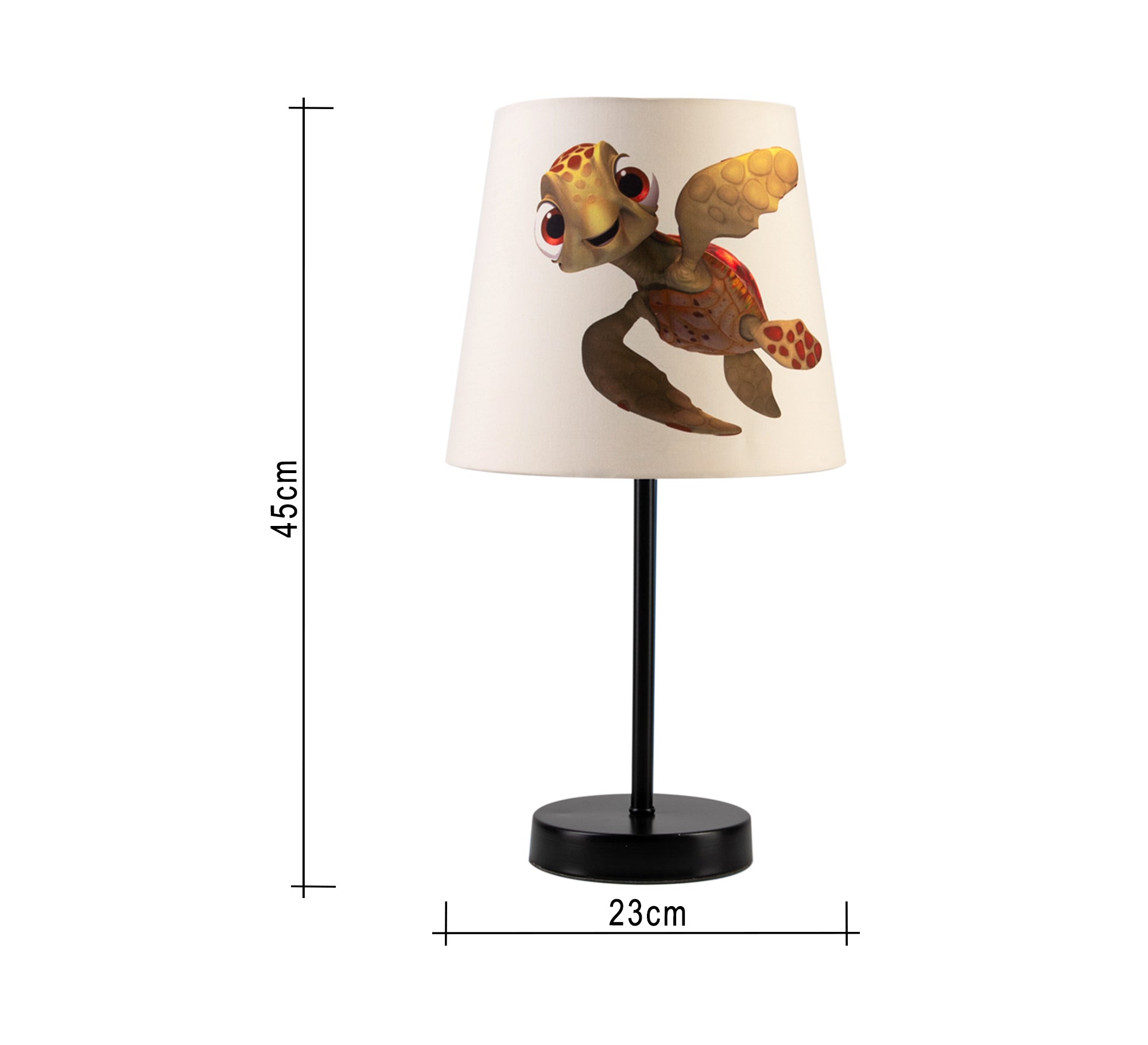 Nemo Turtle Lamp : A beautiful nautical touch with a black base. - Vitrine Furniture - Lighting