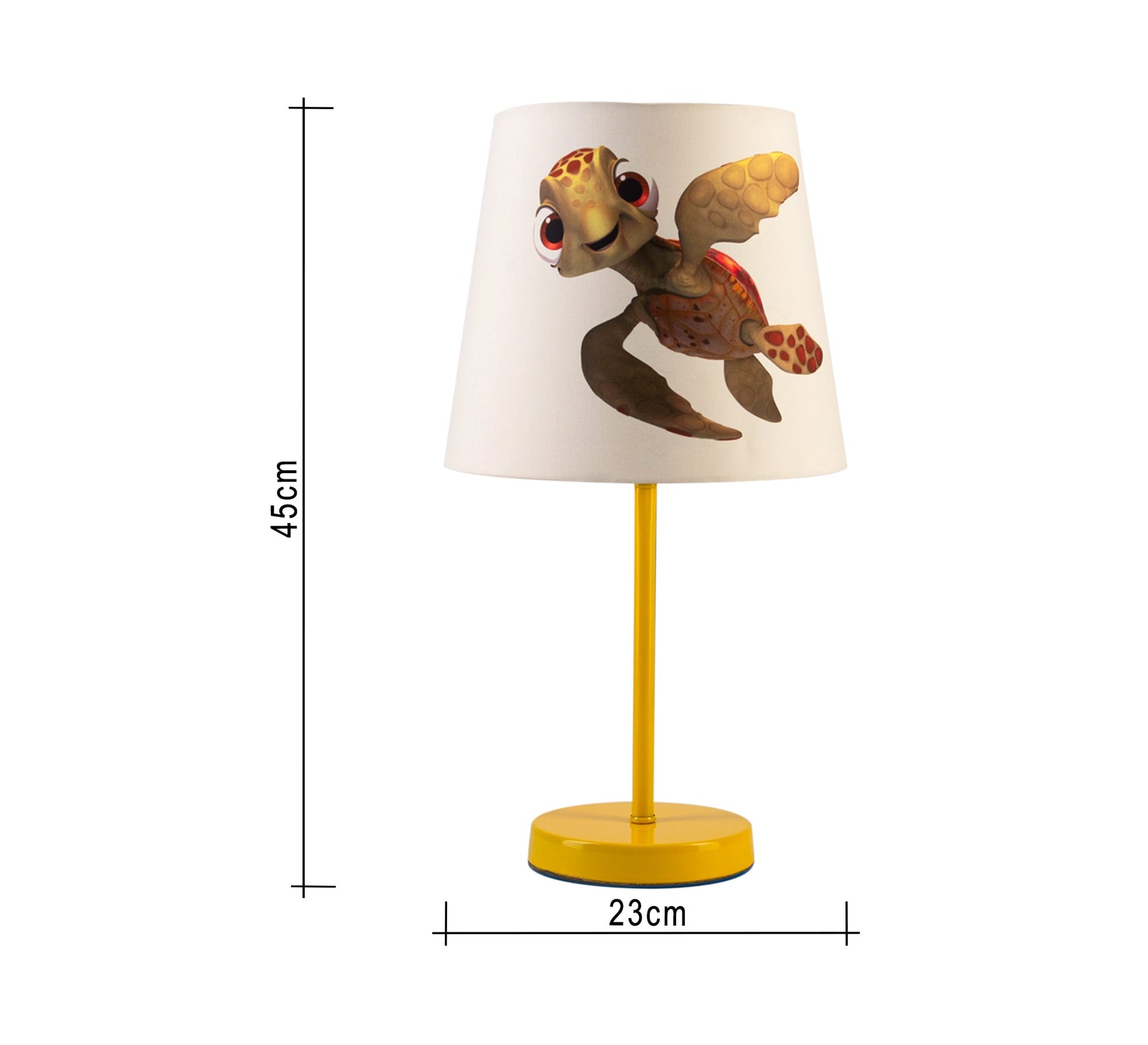 Nemo Turtle Lamp : A beautiful nautical touch with a golden base - Vitrine Furniture - Lighting