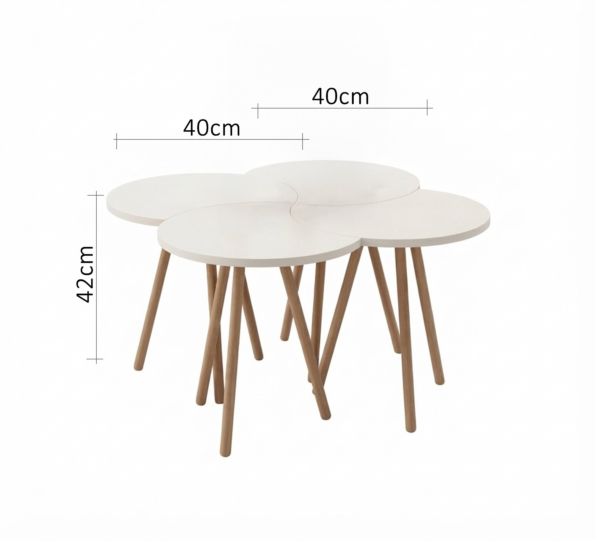 Nesting quadruple coffee tables - Vitrine Furniture - Side Tables