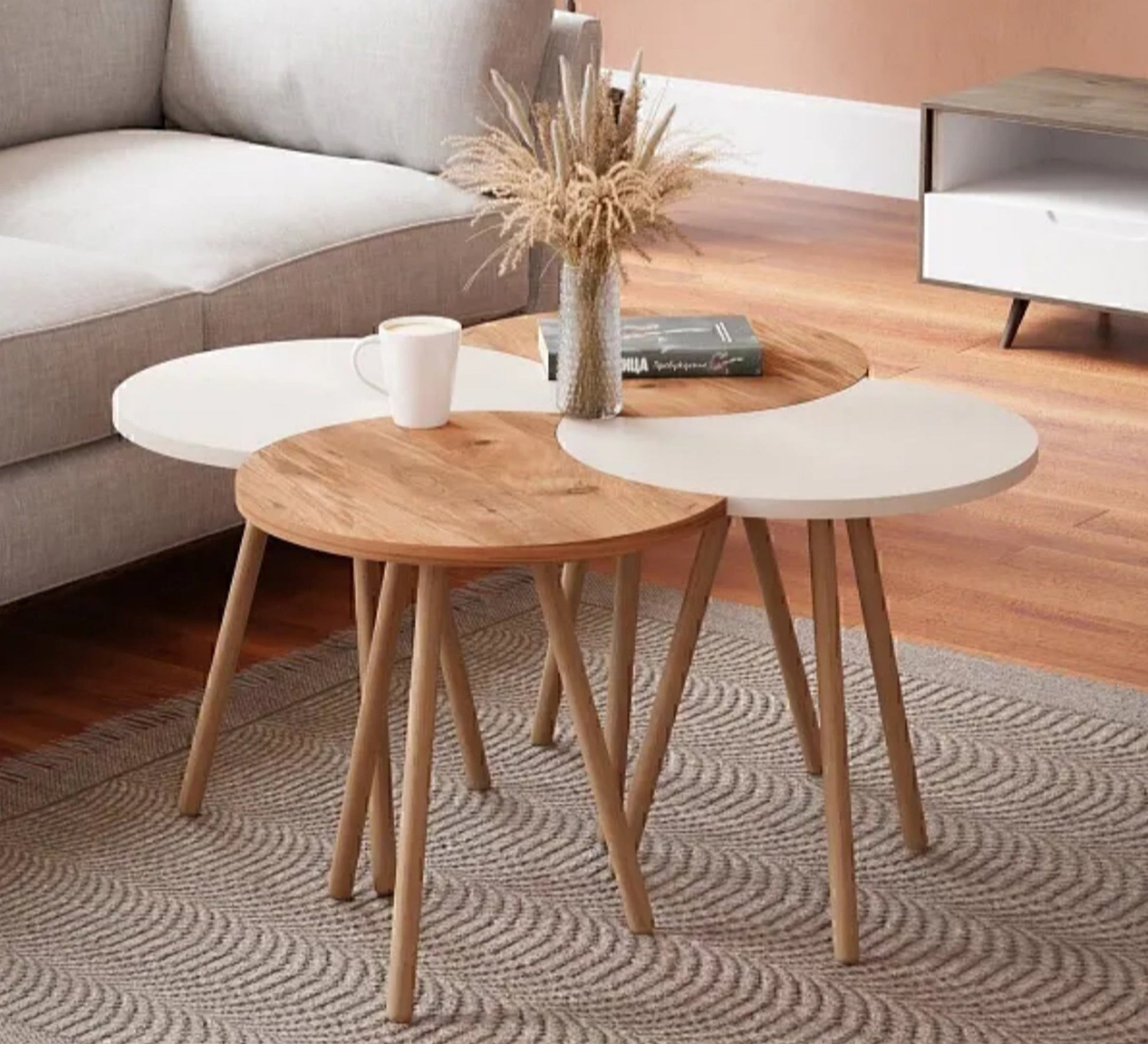 Nesting quadruple coffee tables - Vitrine Furniture - Side Tables