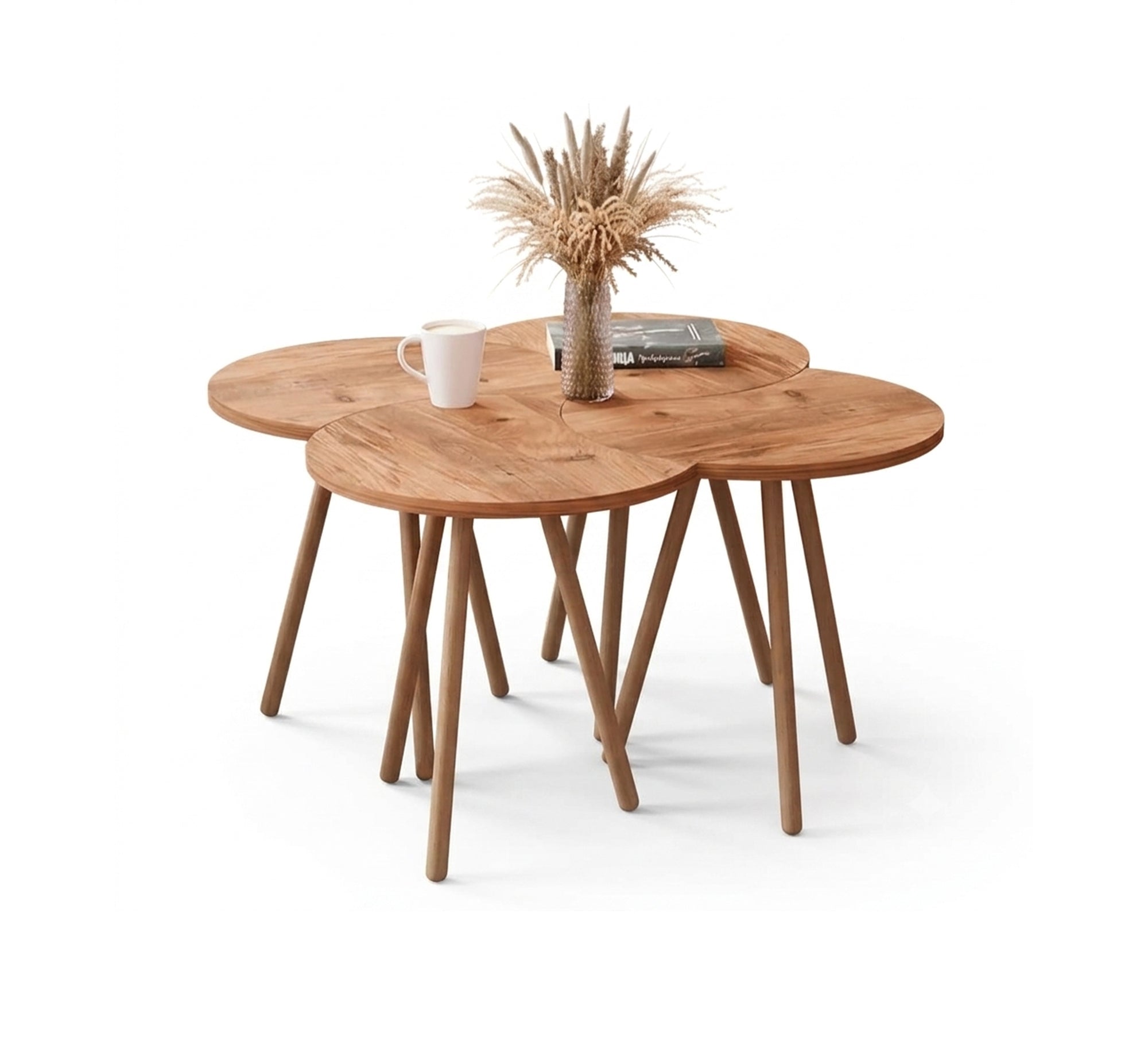 Nesting quadruple coffee tables - Vitrine Furniture - Side Tables
