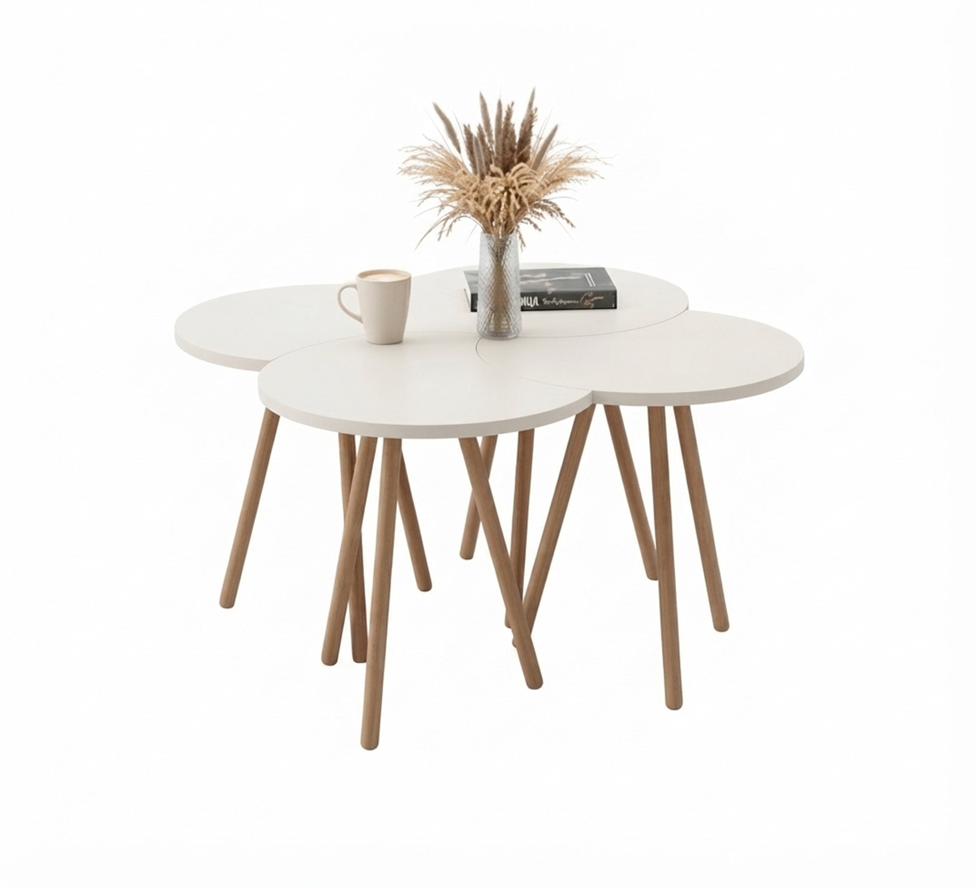 Nesting quadruple coffee tables - Vitrine Furniture - Side Tables