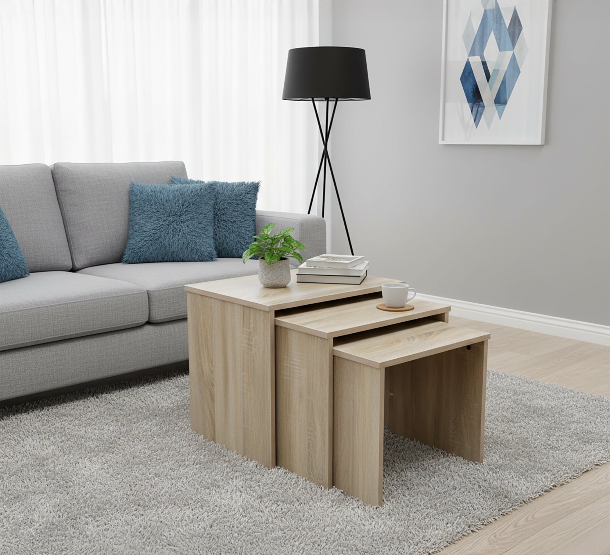 Nesting tables set for living - Vitrine Furniture - Living room Tables