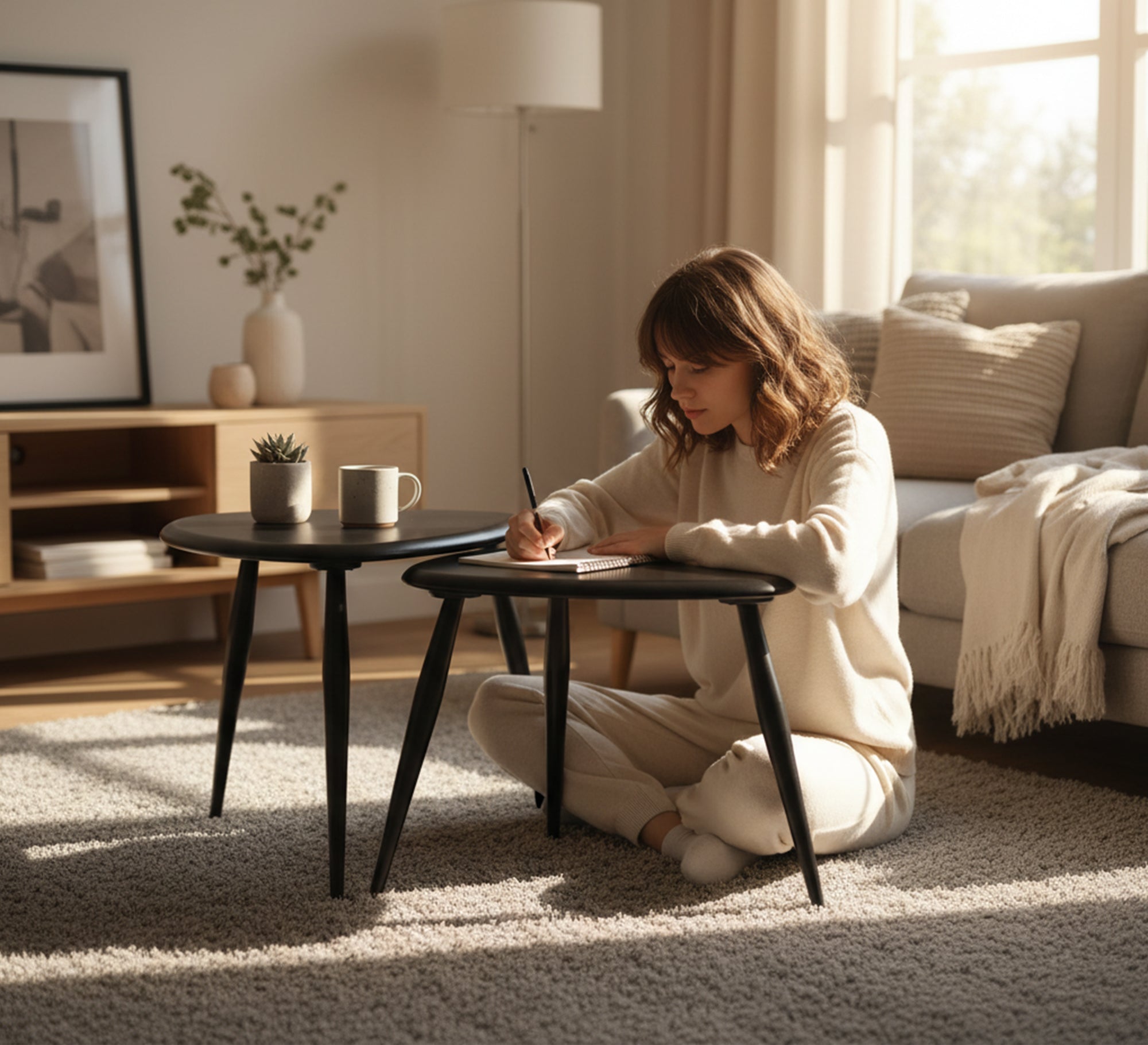 Nesting tables with a unique design - Vitrine Furniture - Side Tables