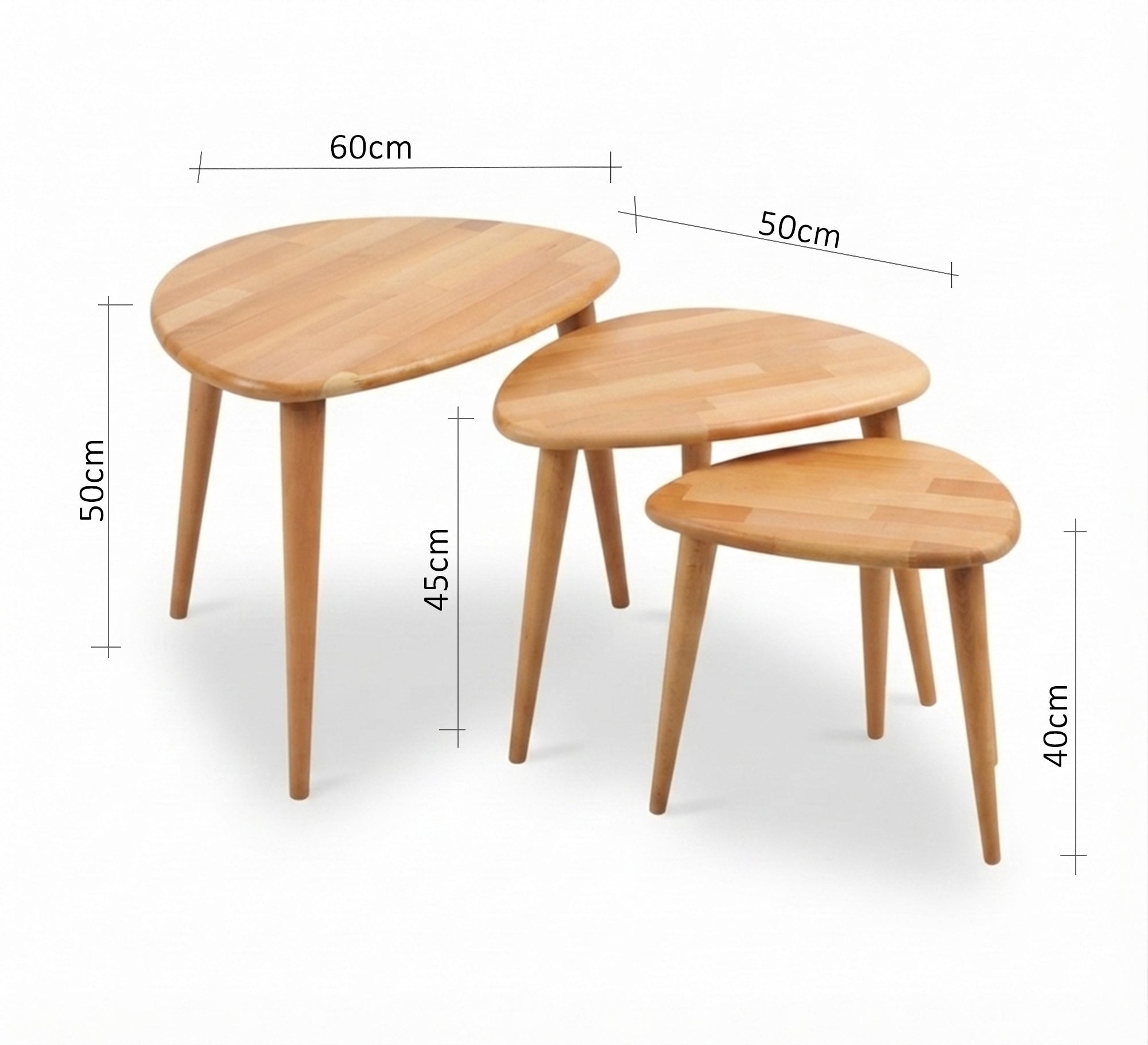 Nesting tables with a unique design - Vitrine Furniture - Side Tables