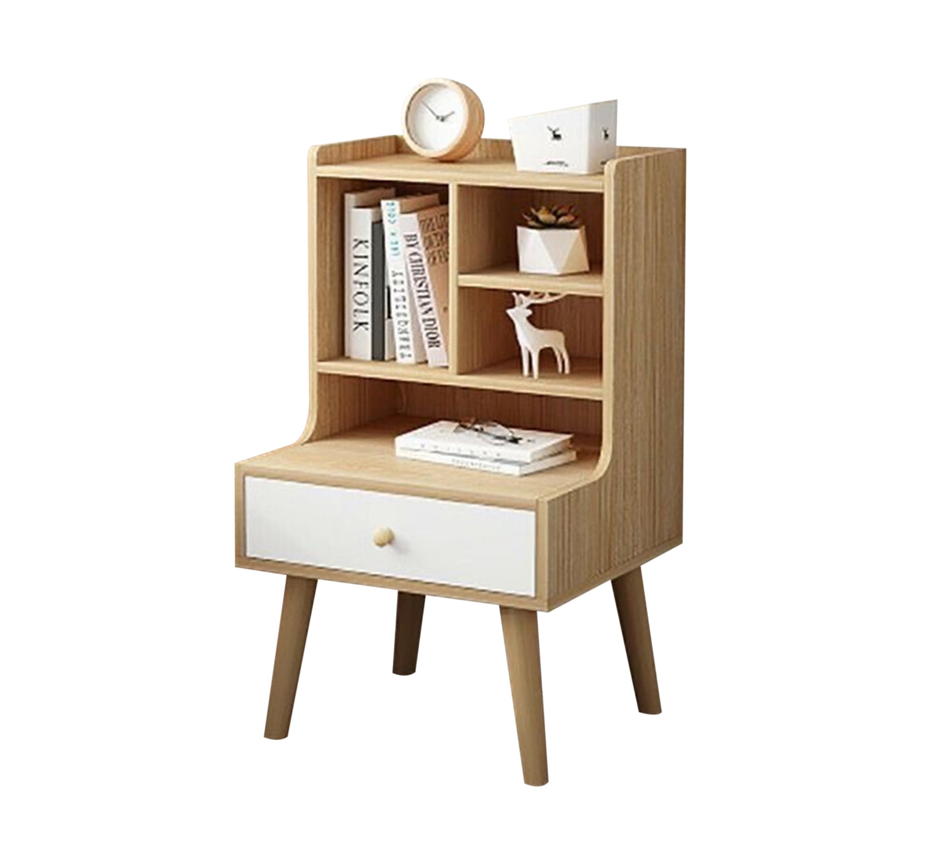 New design nightstand with library shelves - Vitrine Furniture - Furniture