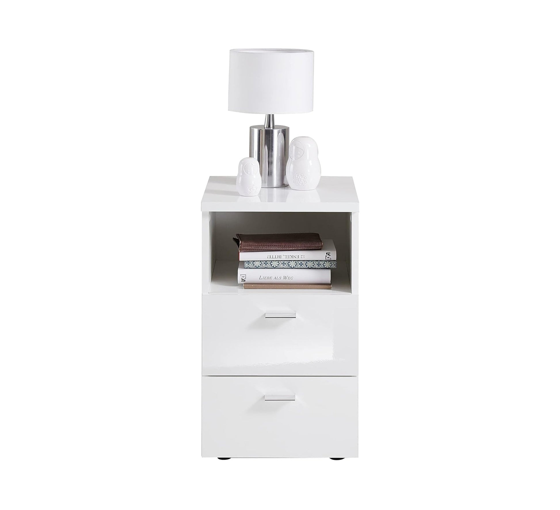 Nightstand with 2 drawers and open shelf - Vitrine Furniture - Furniture