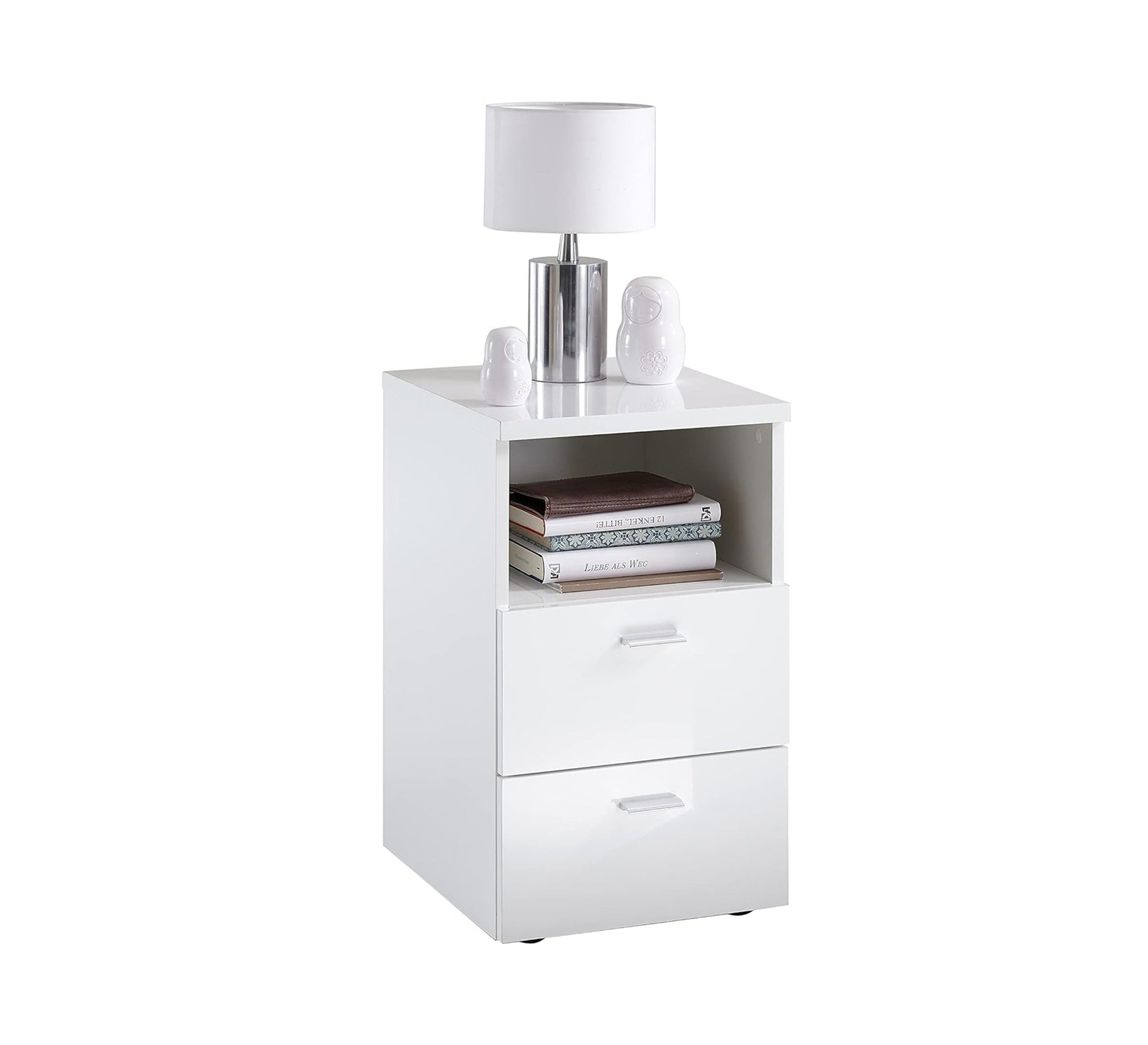 Nightstand with 2 drawers and open shelf - Vitrine Furniture - Furniture