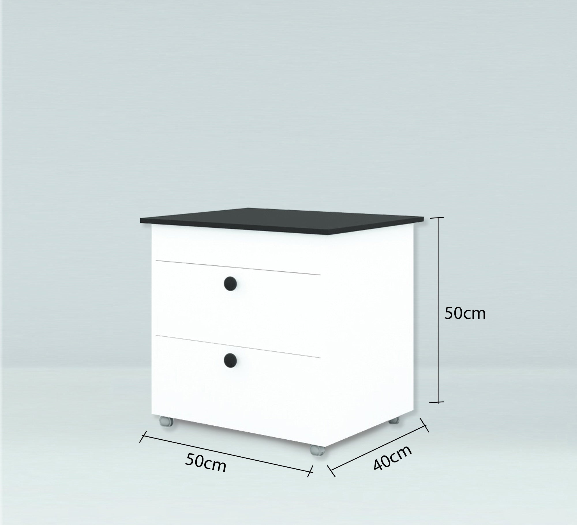 Nightstand with a black moving surface - Vitrine Furniture - Furniture