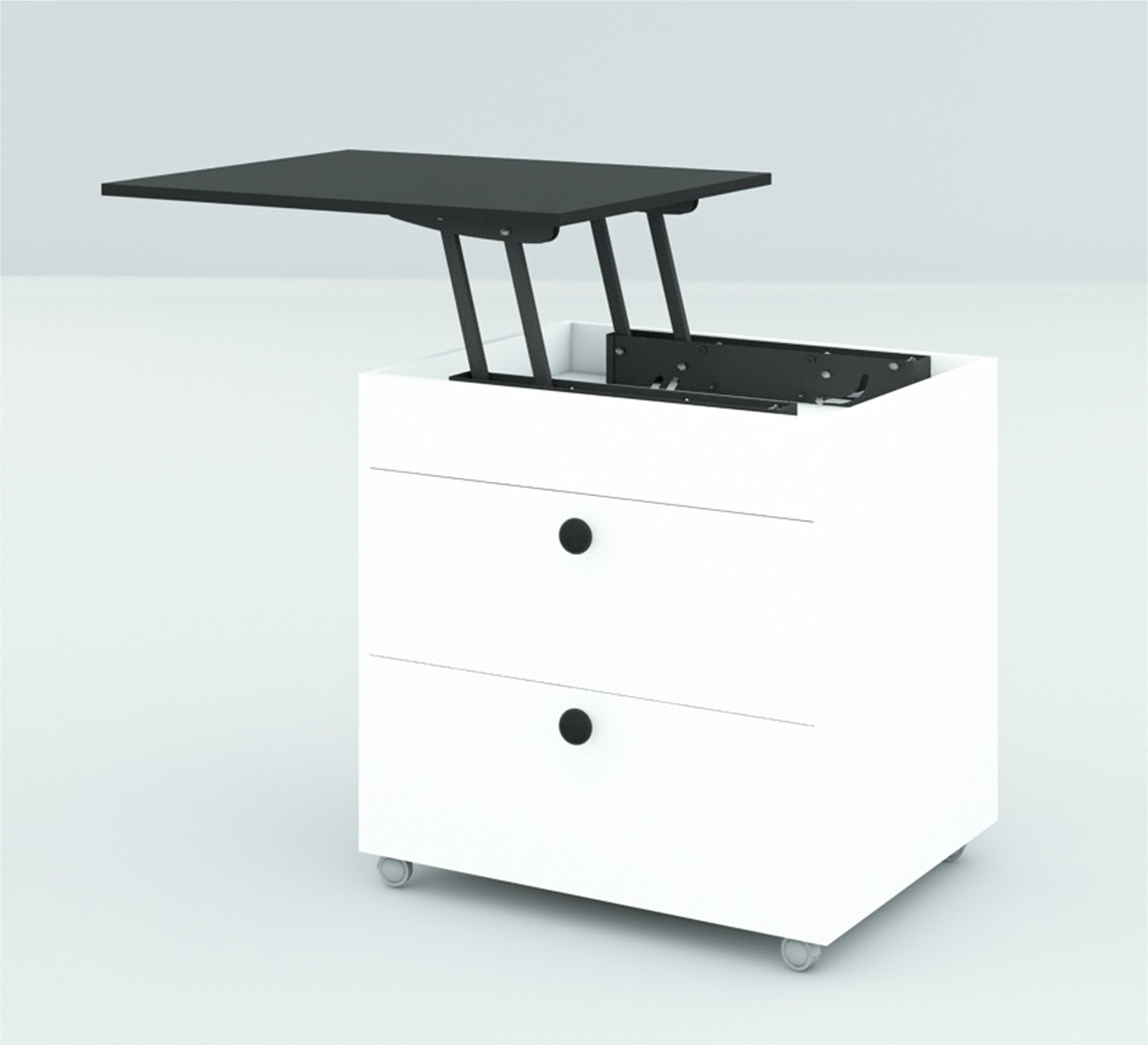 Nightstand with a black moving surface - Vitrine Furniture - Furniture