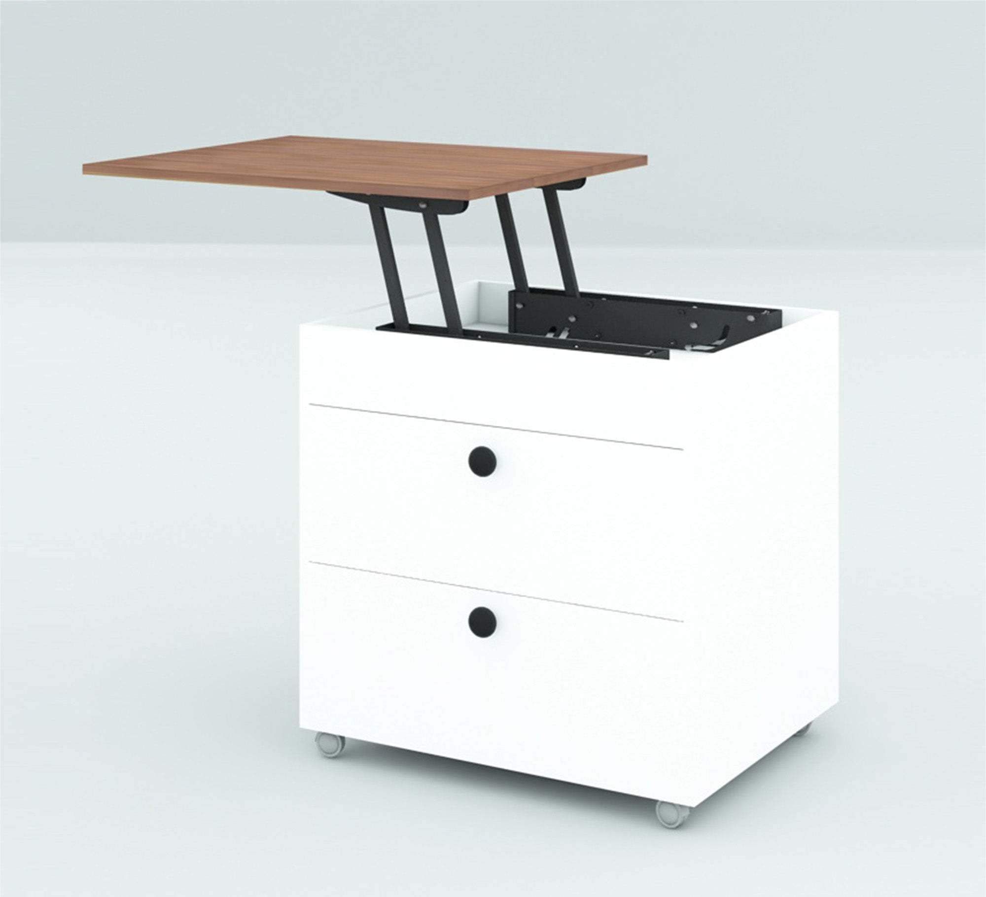 Nightstand with a brown movable surface - Vitrine Furniture - Furniture