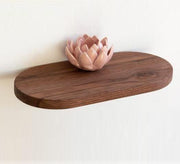Oak Wood Wall Shelf - Vitrine Furniture - Décor