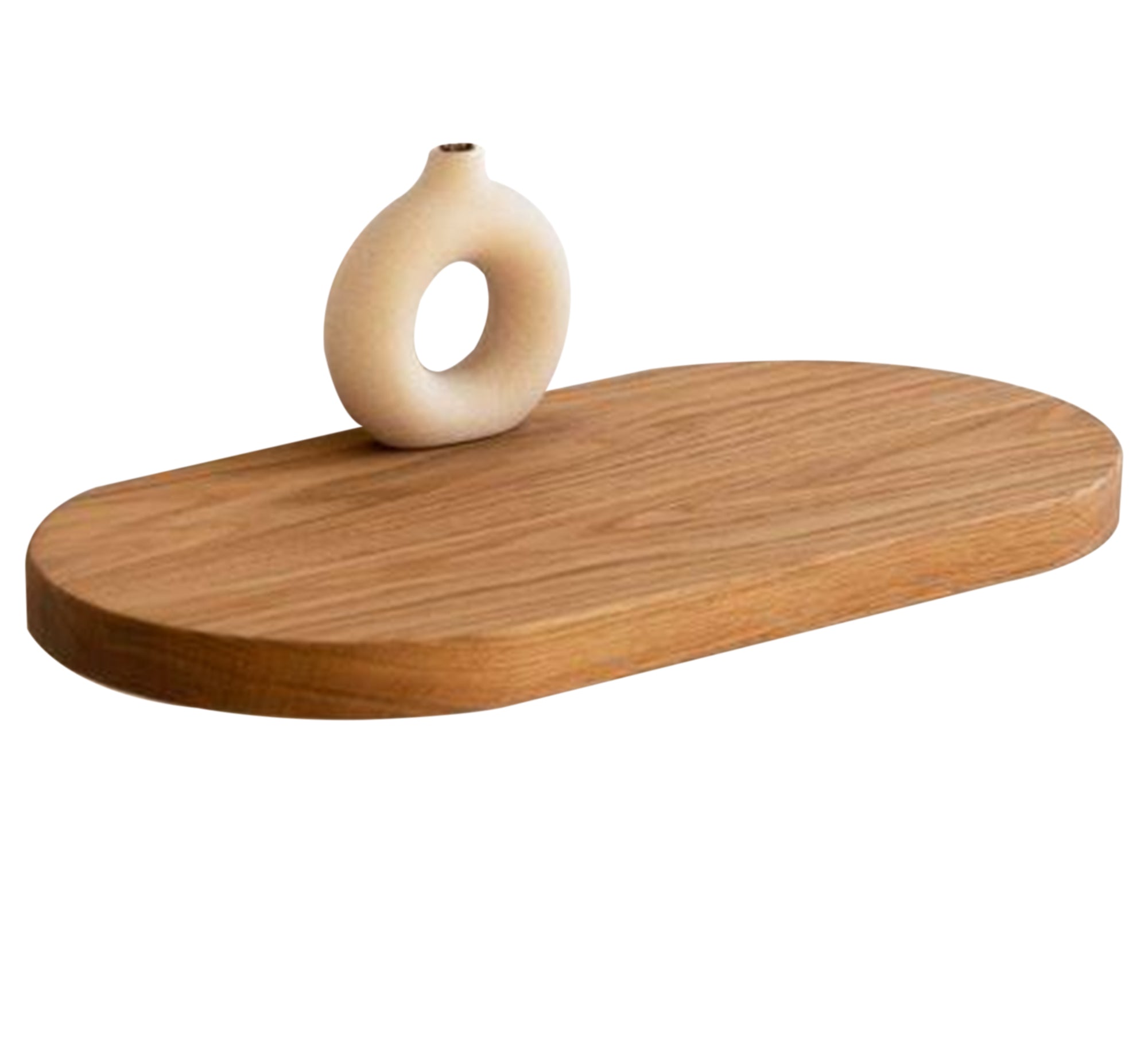 Oak Wood Wall Shelf - Vitrine Furniture - Décor