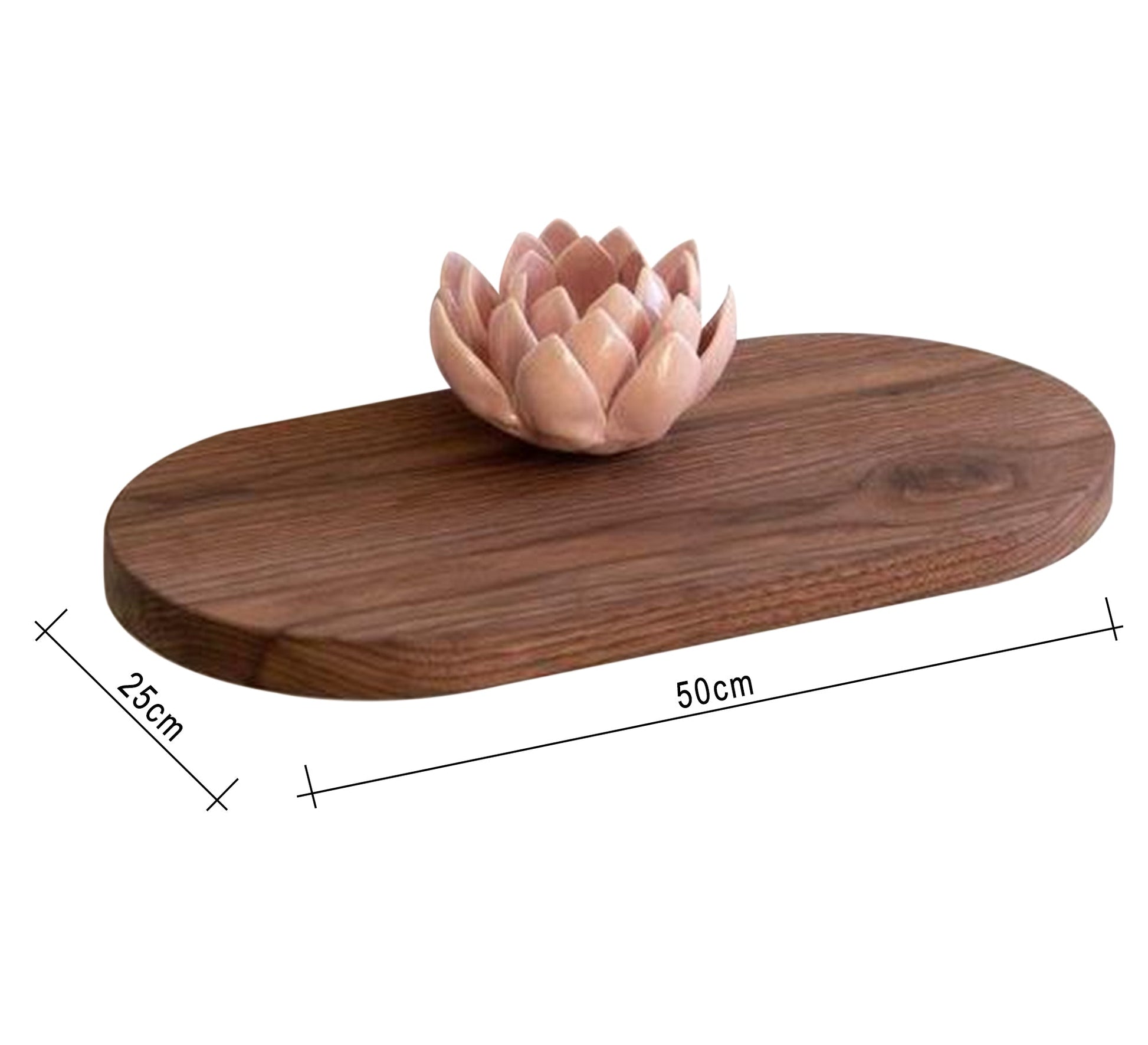 Oak Wood Wall Shelf - Vitrine Furniture - Décor