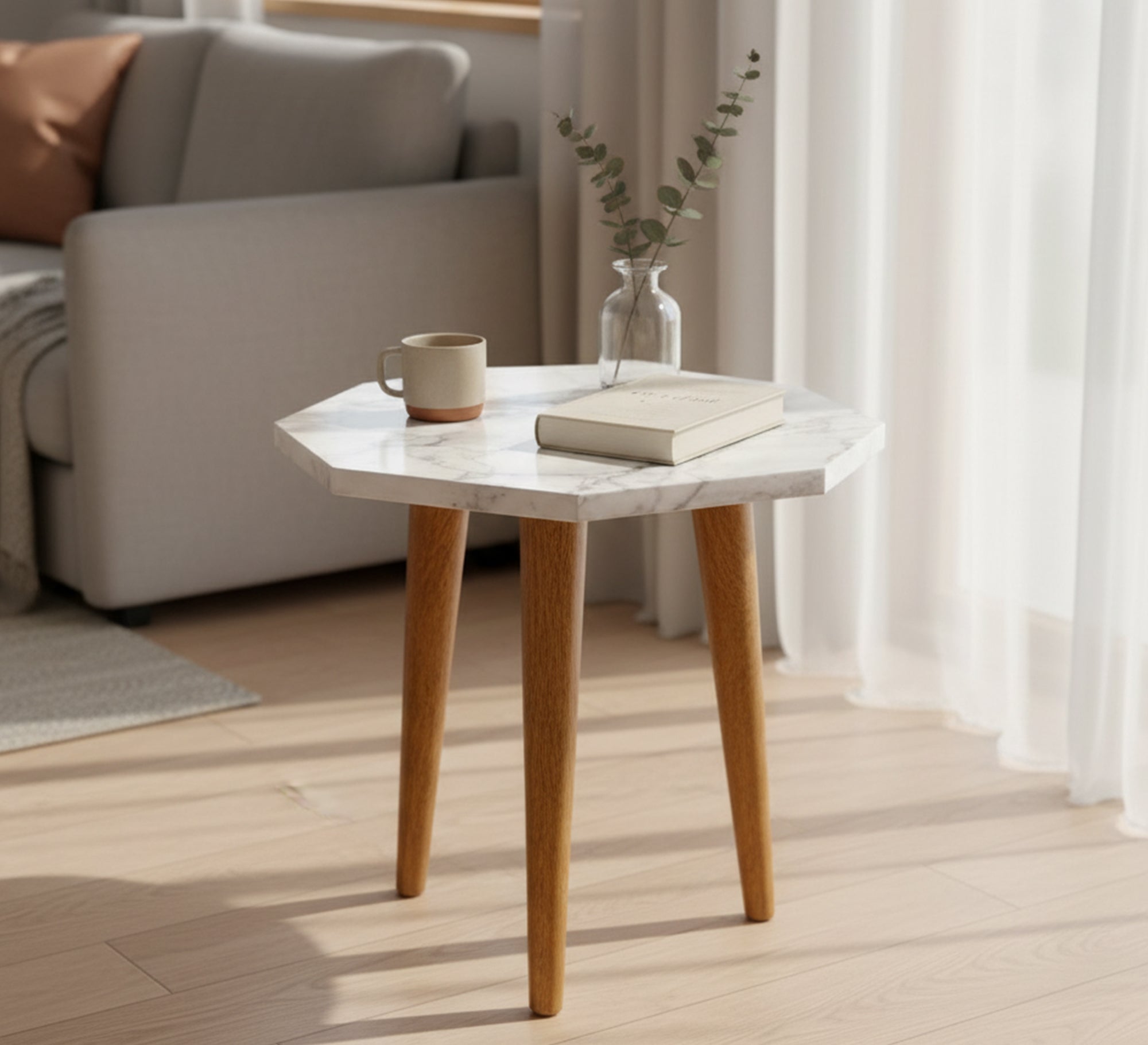 Octagonal side table - Vitrine Furniture - Side Tables