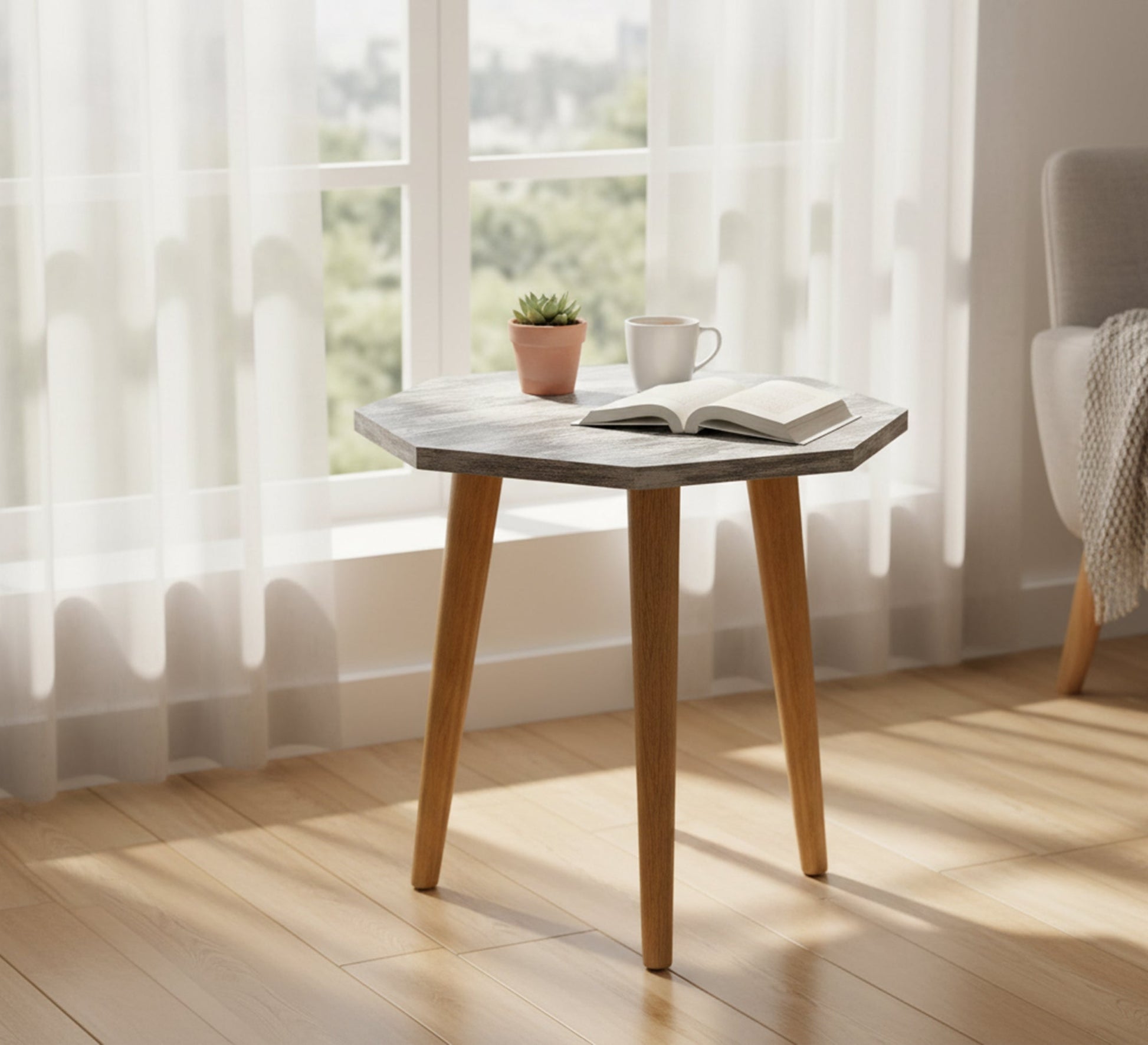 Octagonal side table - Vitrine Furniture - Side Tables