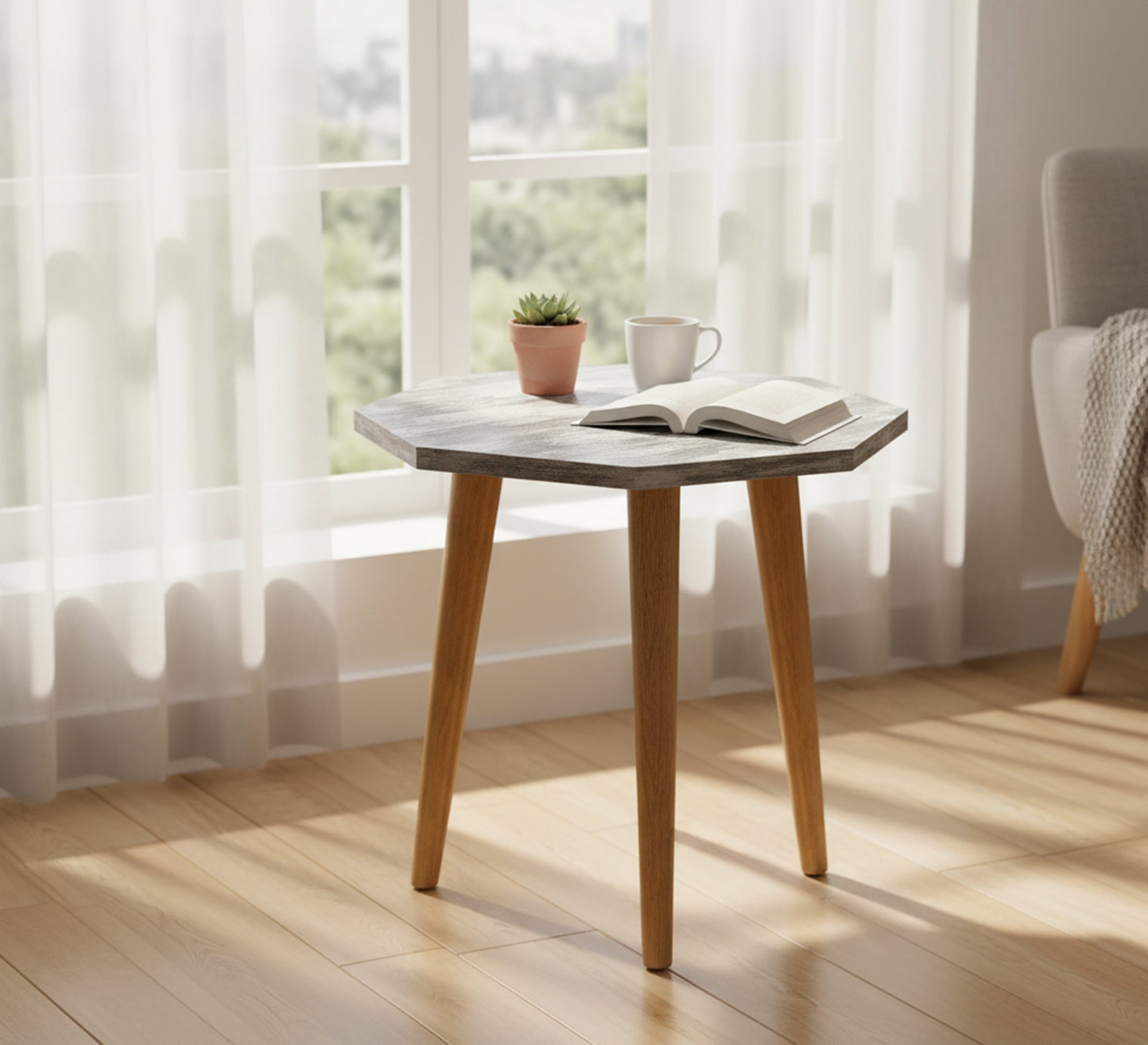 Octagonal side table - Vitrine Furniture - Side Tables