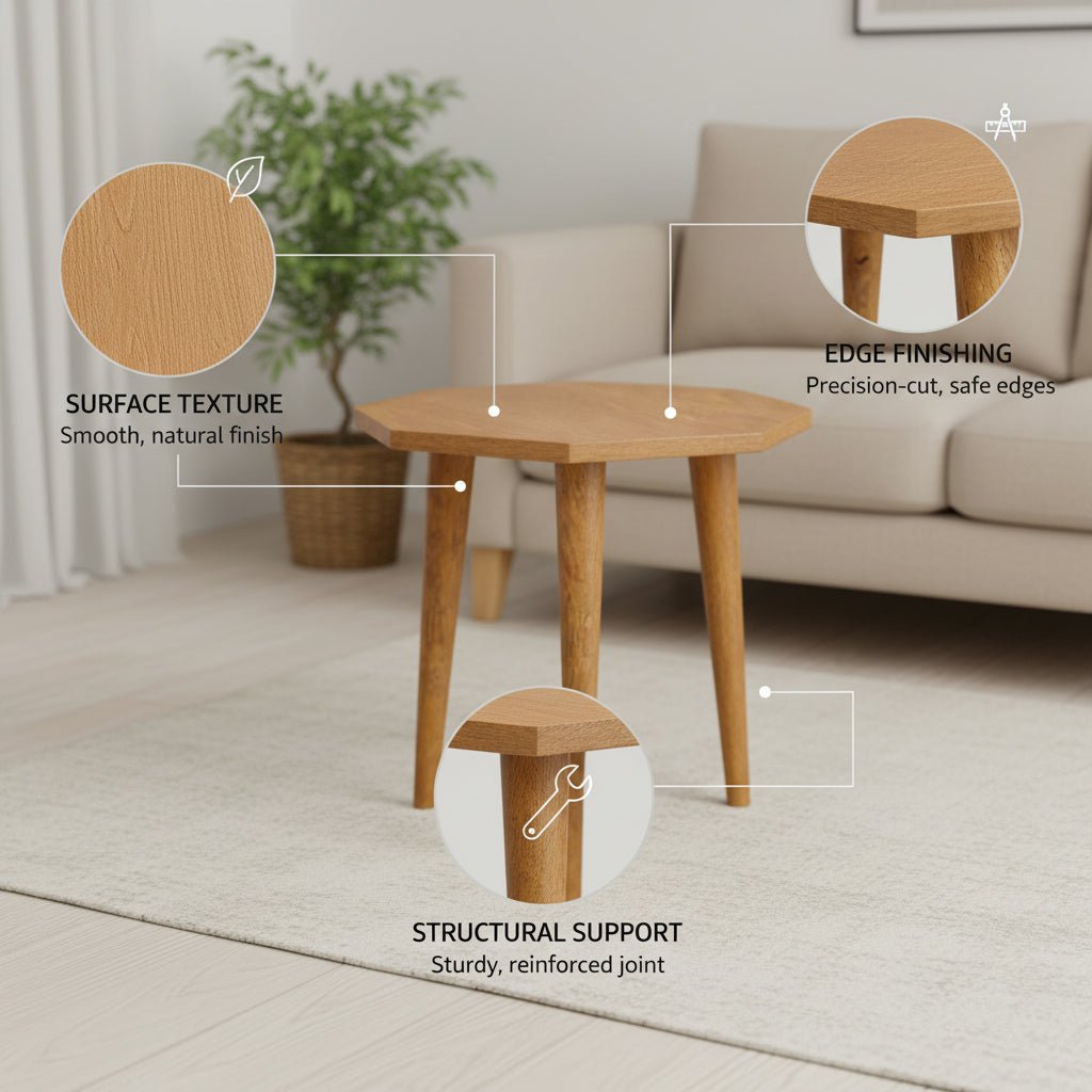 Octagonal side table - Vitrine Furniture - Side Tables