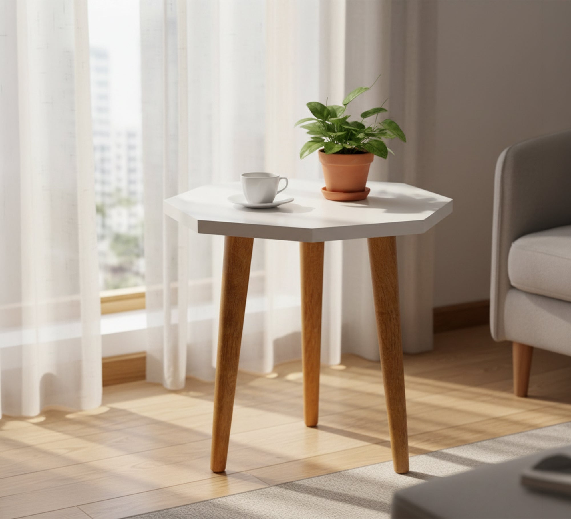 Octagonal side table - Vitrine Furniture - Side Tables
