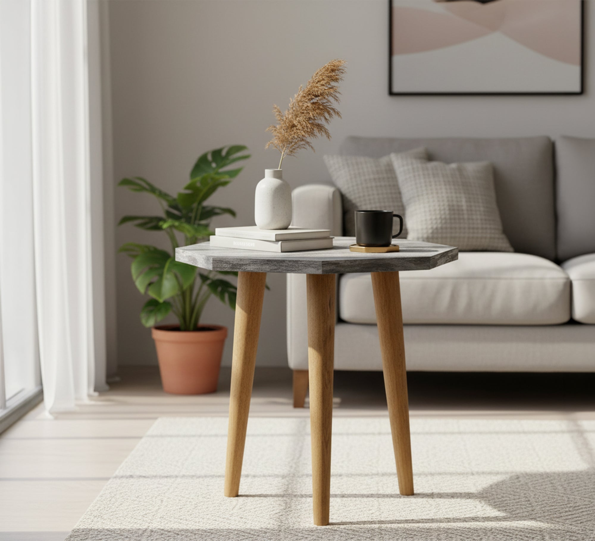 Octagonal side table - Vitrine Furniture - Side Tables
