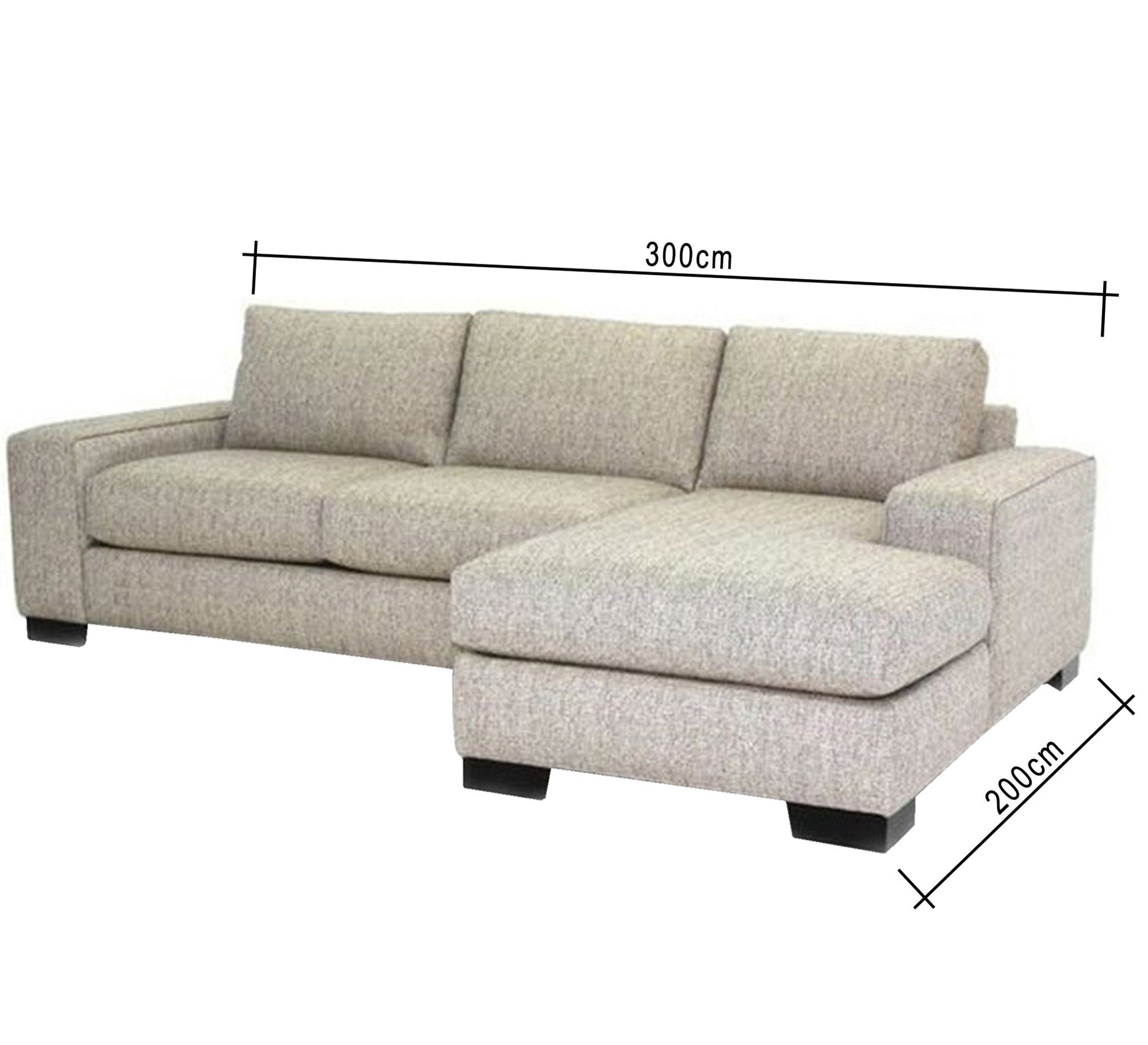 Off white corner, comfortable and attractive - Vitrine Furniture - L - shape sofa set