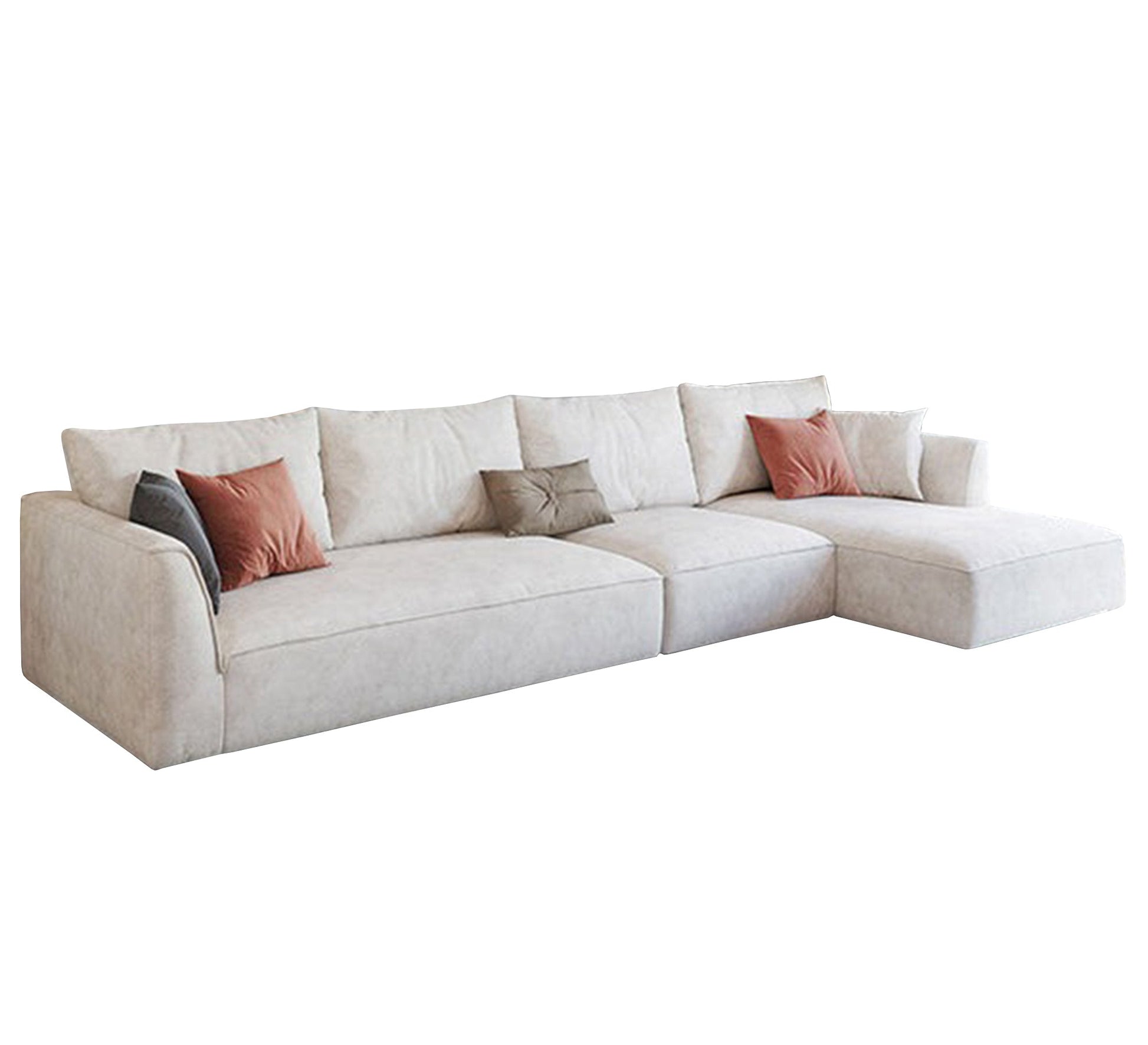 off - white corner with a chaise longue - Vitrine Furniture - Furniture