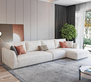 off - white corner with a chaise longue - Vitrine Furniture - Furniture