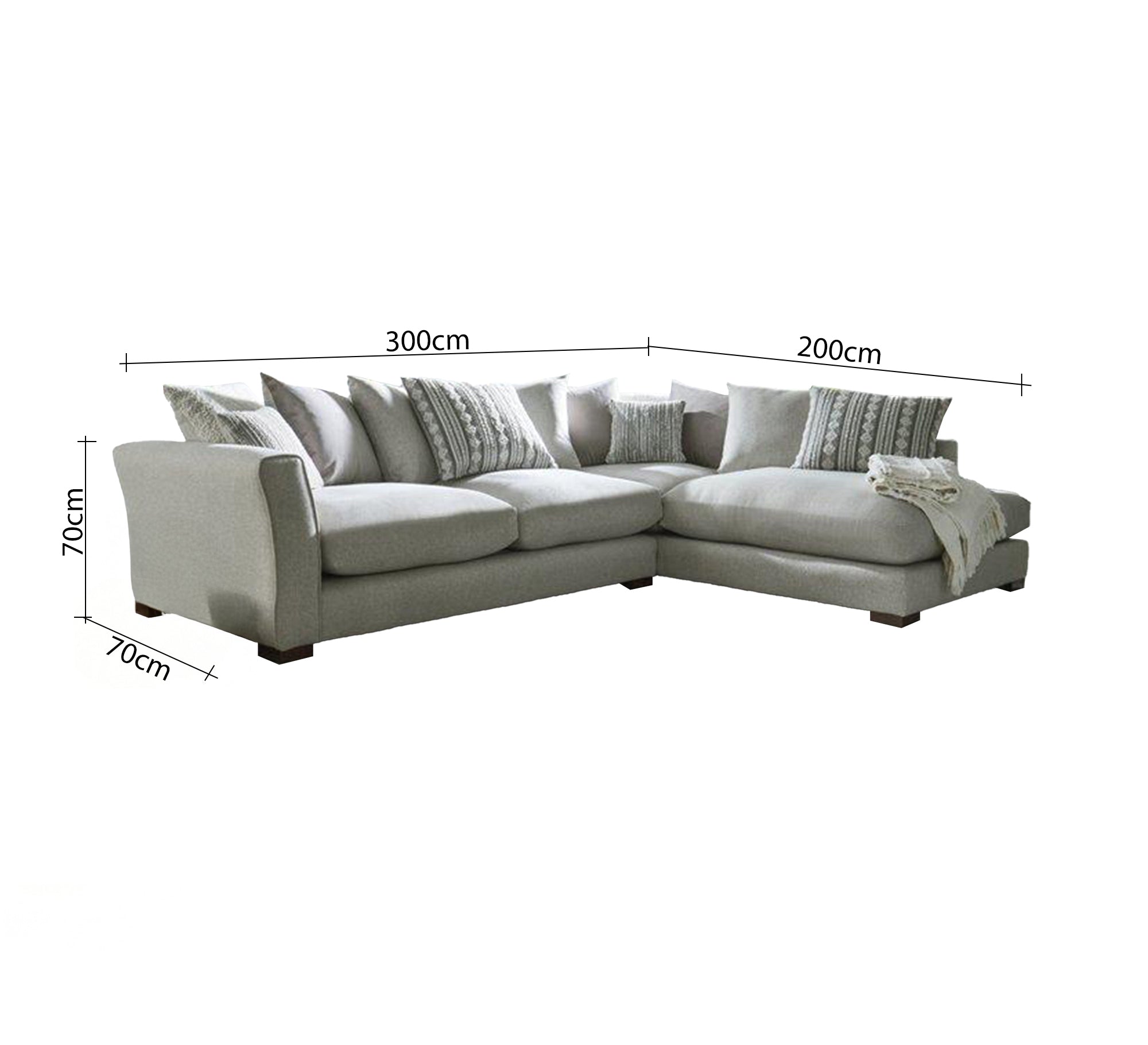 Off - white L - shaped corner - Vitrine Furniture - Furniture