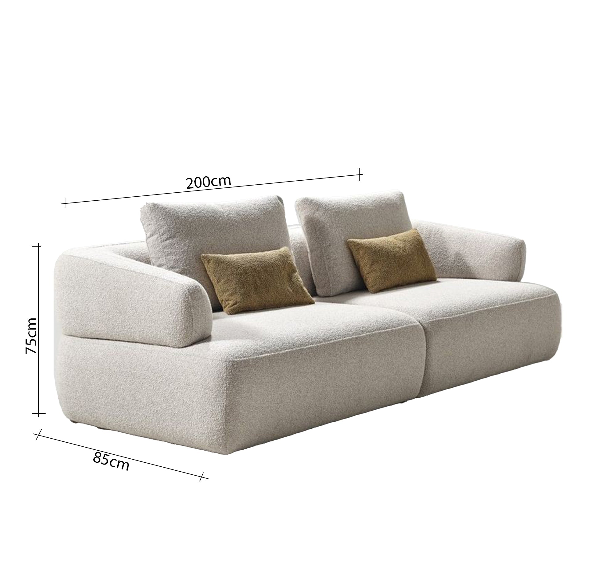 Off - white Modern sofa - Vitrine Furniture - Furniture