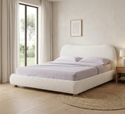 Off white Queen size bed - Vitrine Furniture - Beds