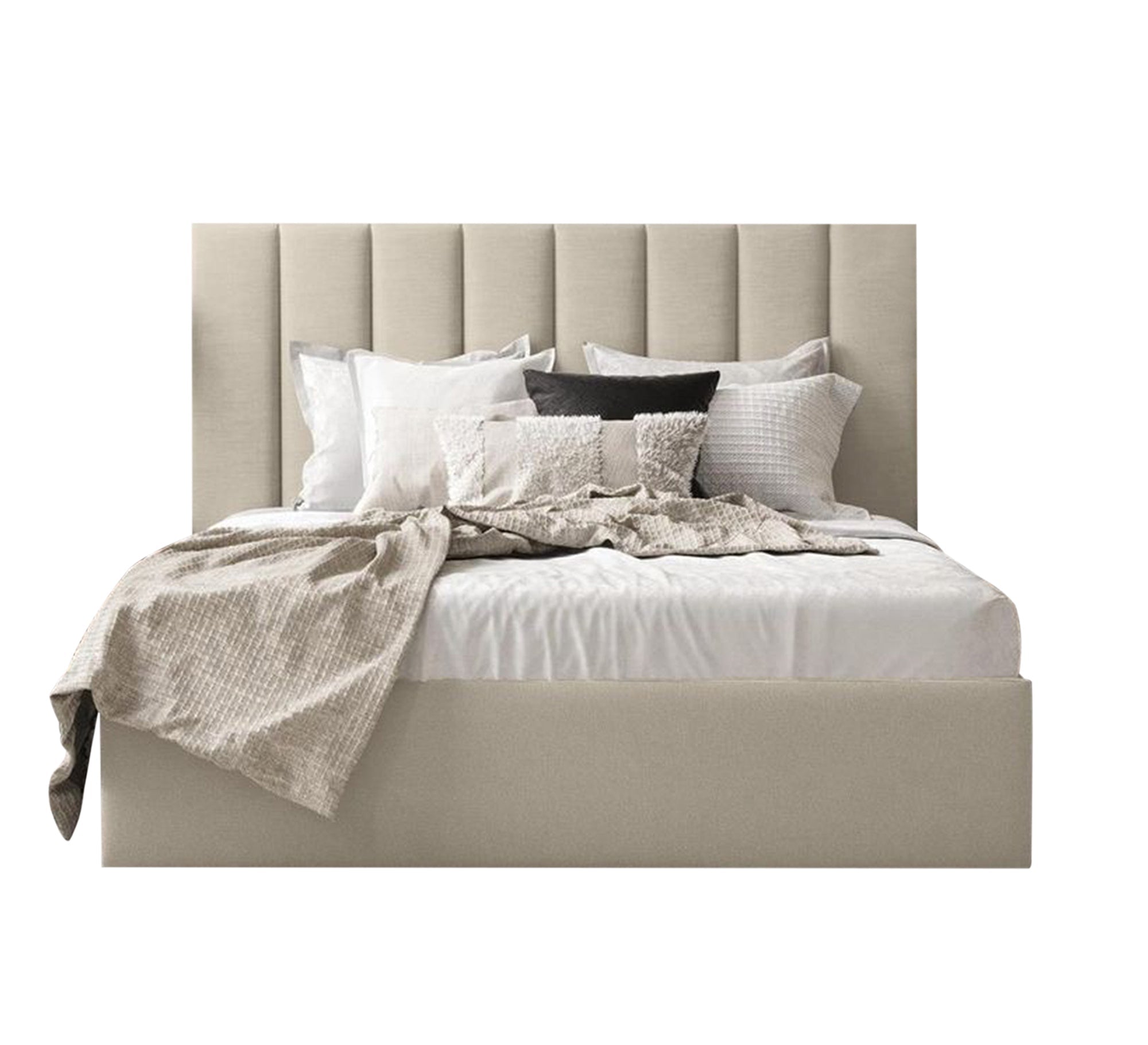 Off - white single bed - Vitrine Furniture - Furniture