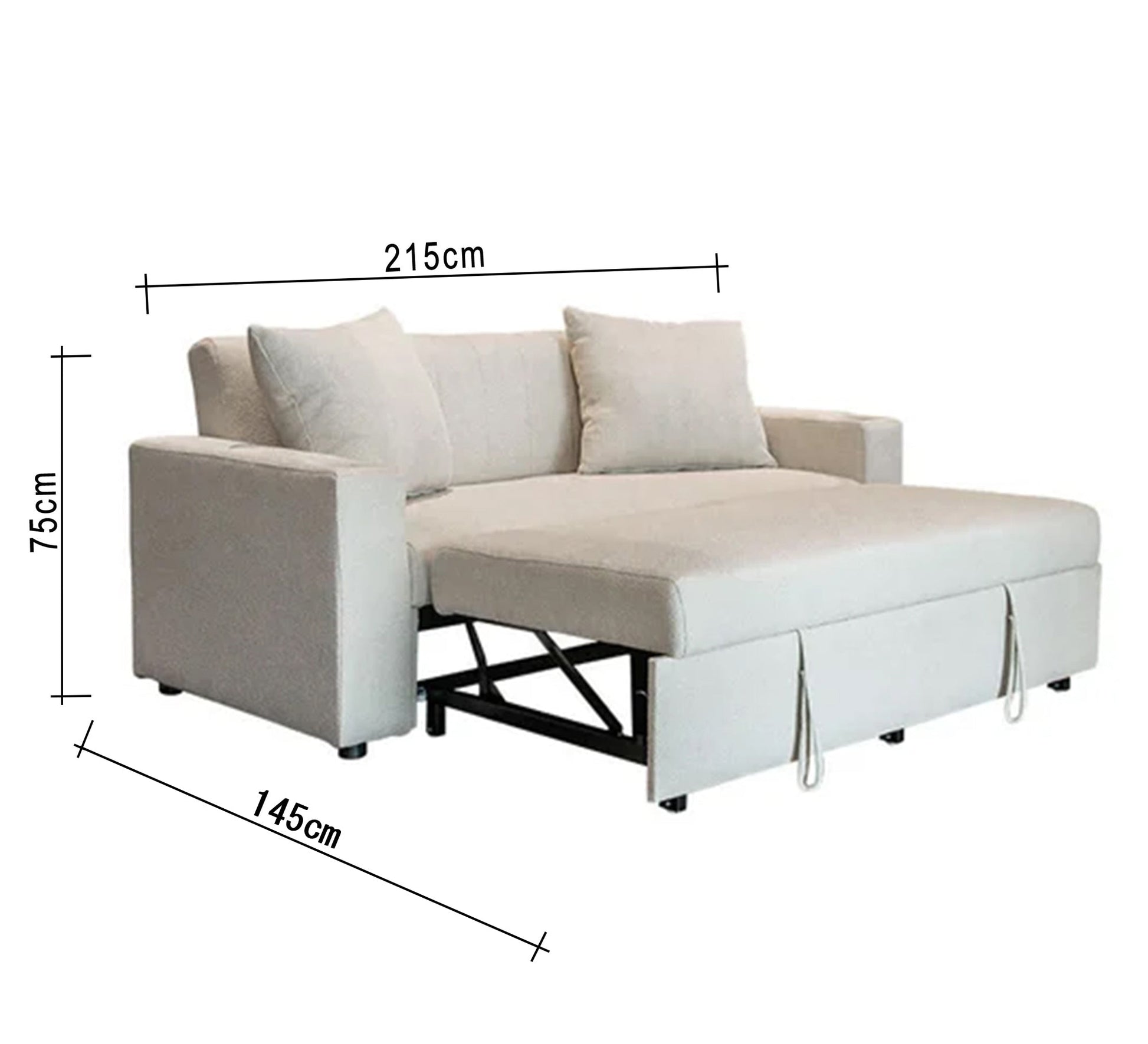 Off - White Sofa bed - Vitrine Furniture - Furniture