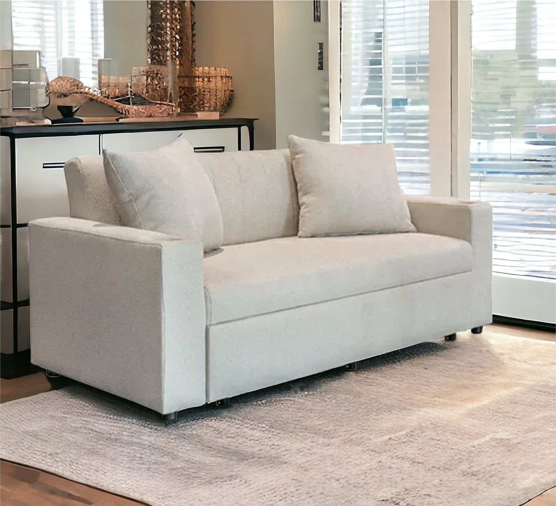 Off - White Sofa bed - Vitrine Furniture - Furniture