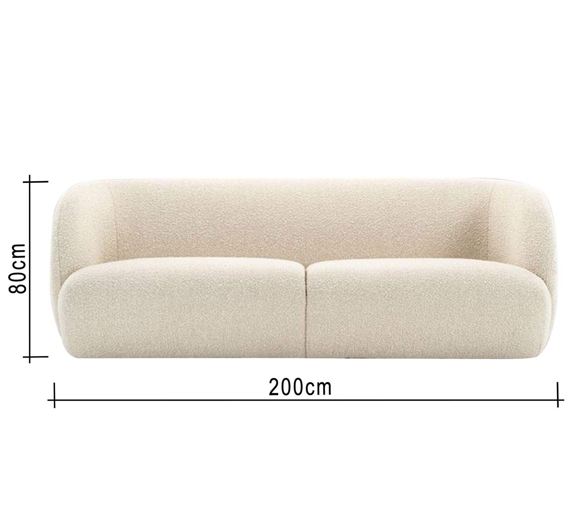 Off white sofa, fully upholstered - Vitrine Furniture - Living room Sofas