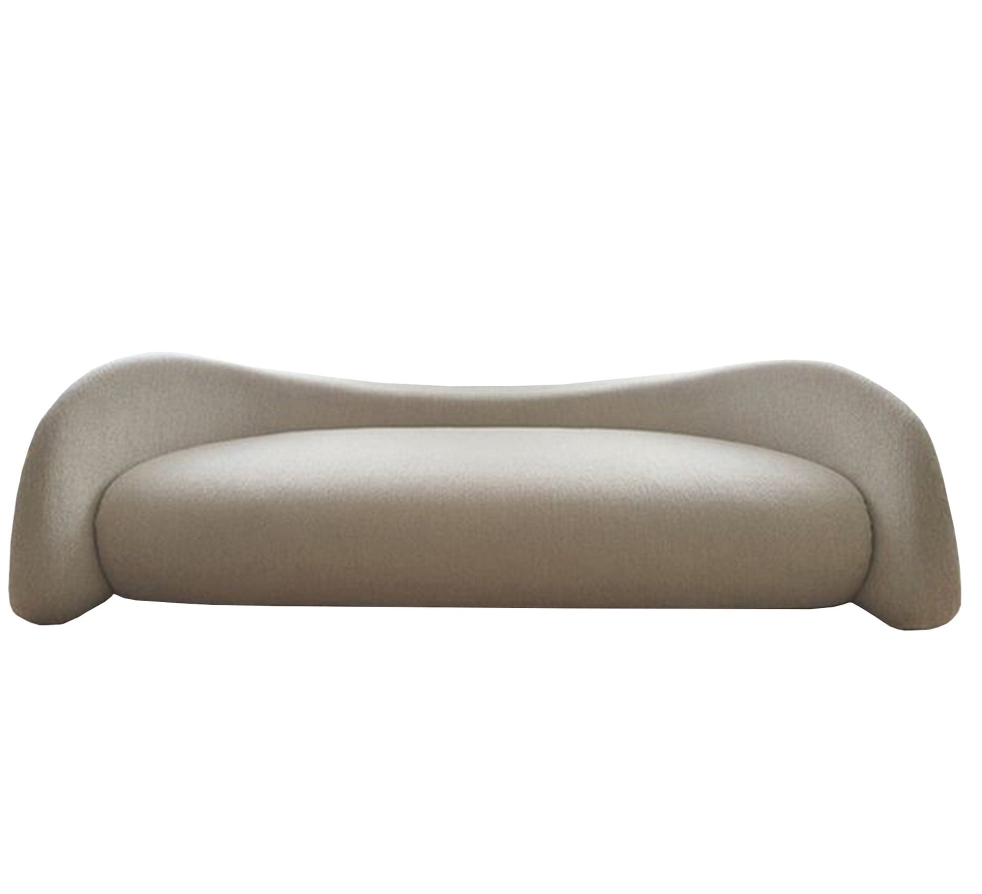 Off - White Sofa with Corrugated Backrest - Vitrine Furniture - Living room Sofas