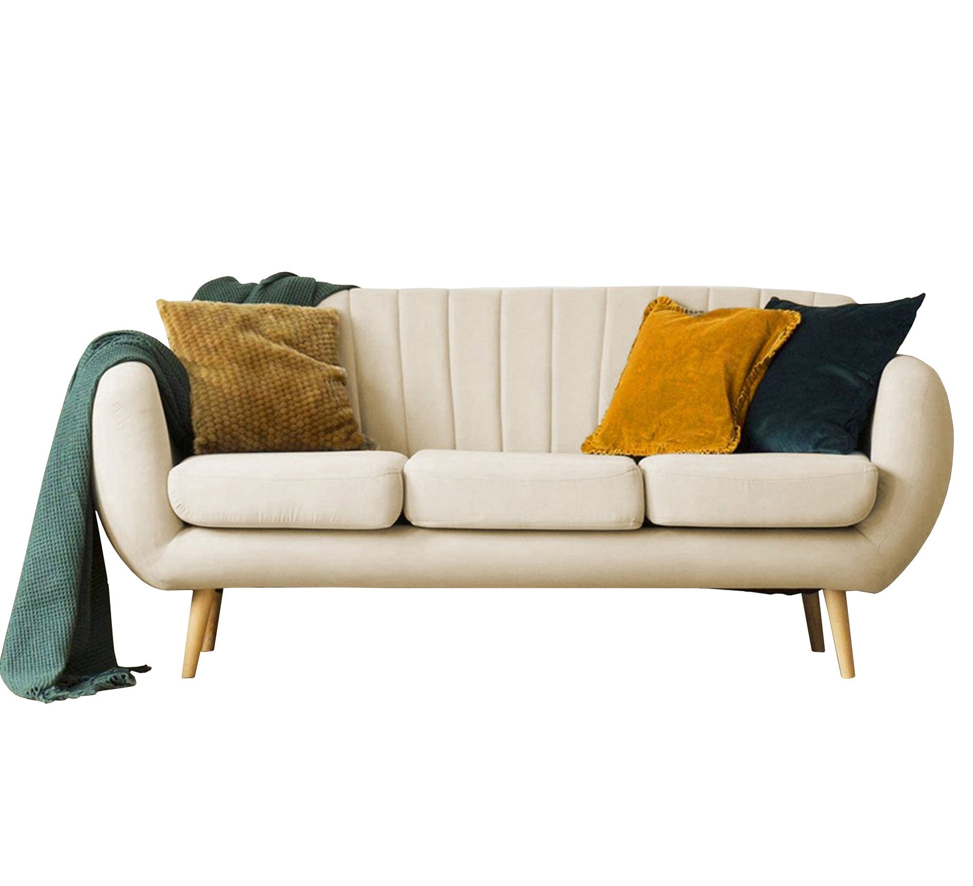 Off white triple sofa - Vitrine Furniture - Sofas