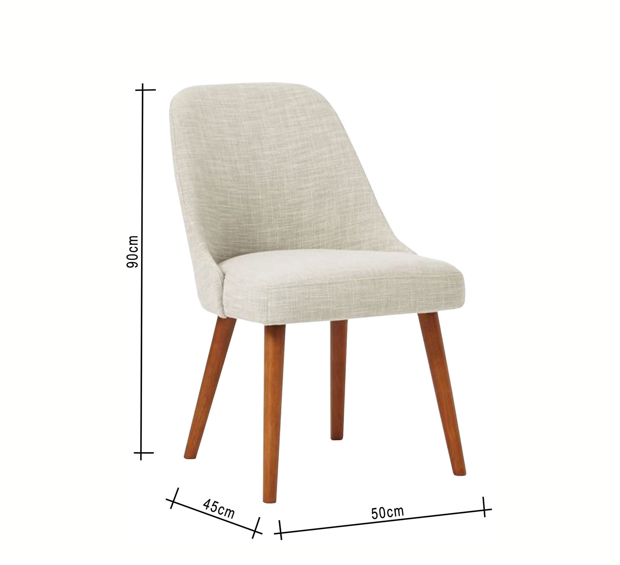 Off - white upholstered chair - Vitrine Furniture - Furniture