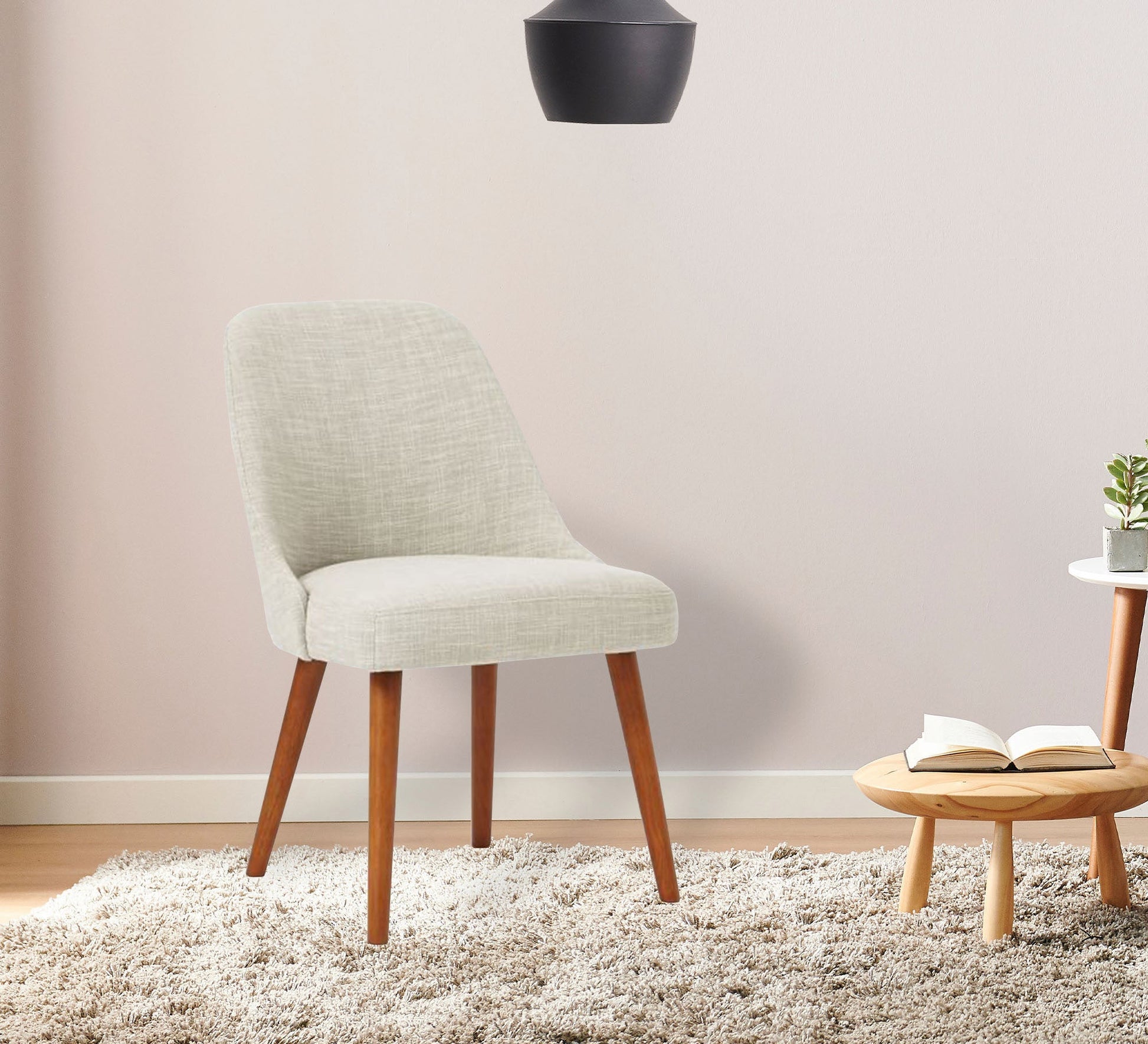 Off - white upholstered chair - Vitrine Furniture - Furniture