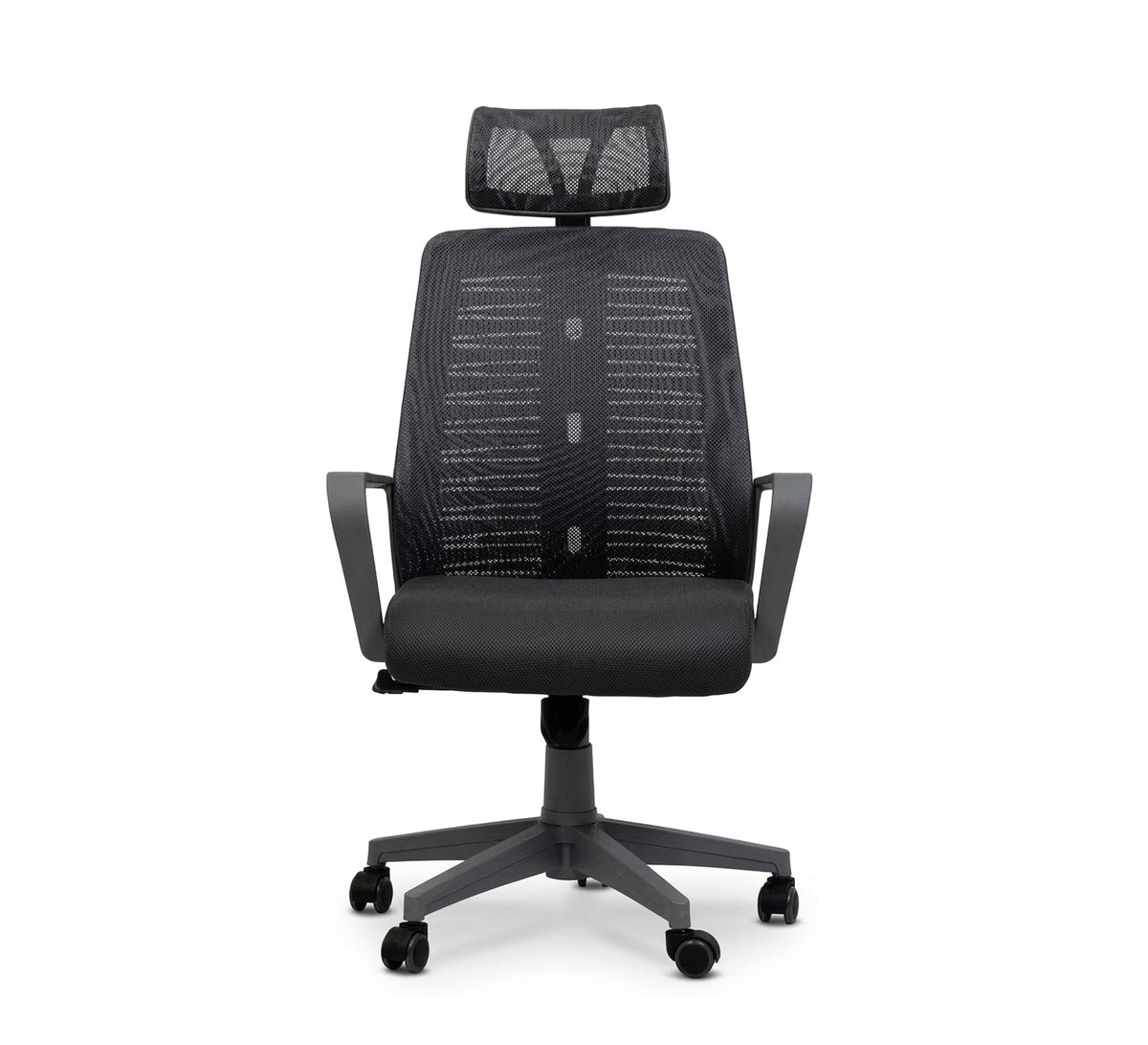 Office chair with comfortable mesh headrest and backrest - Vitrine Furniture - Office Chairs
