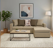 Olive & Beige Living | Cozy L Corner Sofa | Stylish Comfort - Vitrine Furniture - L - shape sofa set