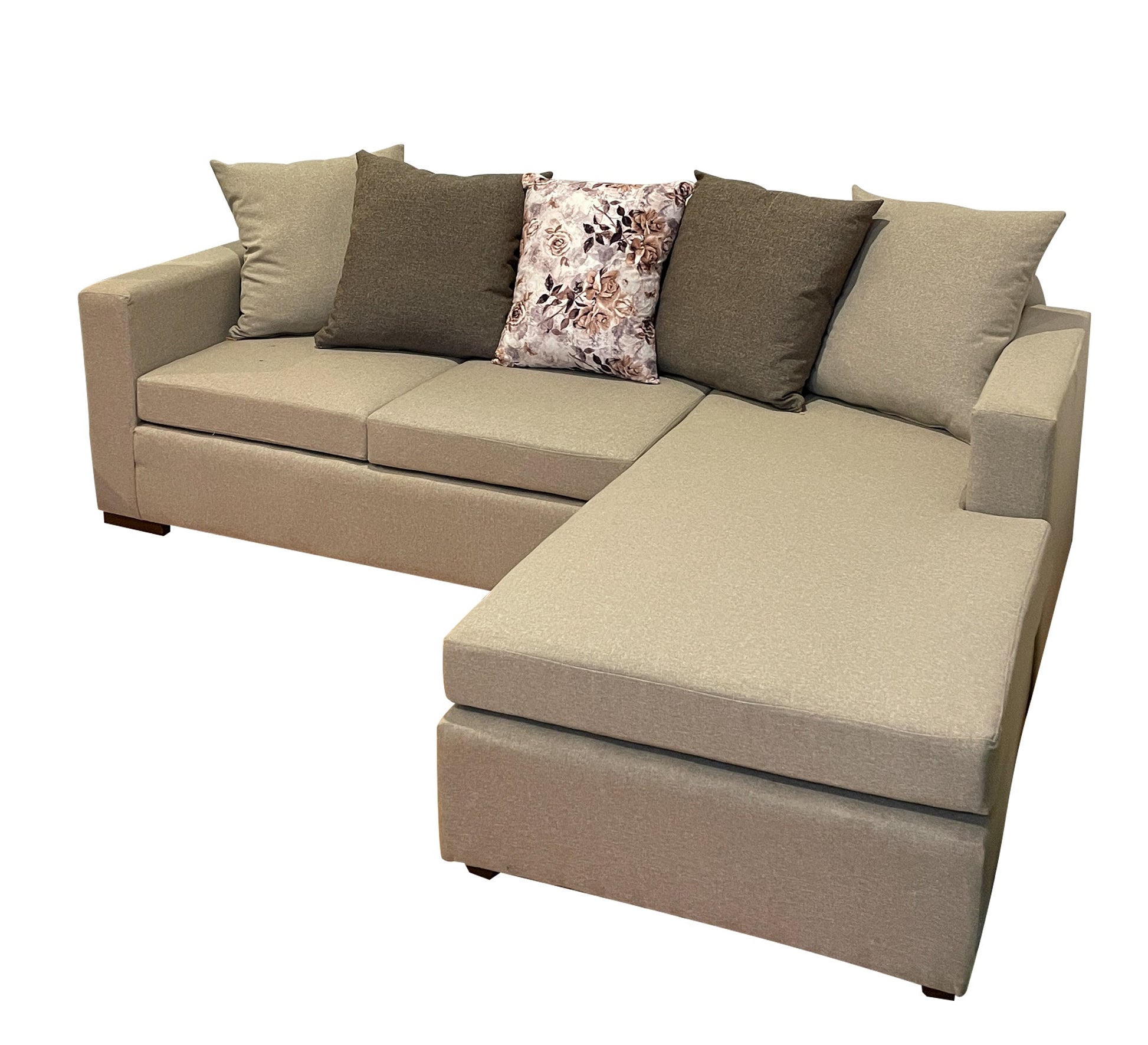 Olive & Beige Living | Cozy L Corner Sofa | Stylish Comfort - Vitrine Furniture - L - shape sofa set