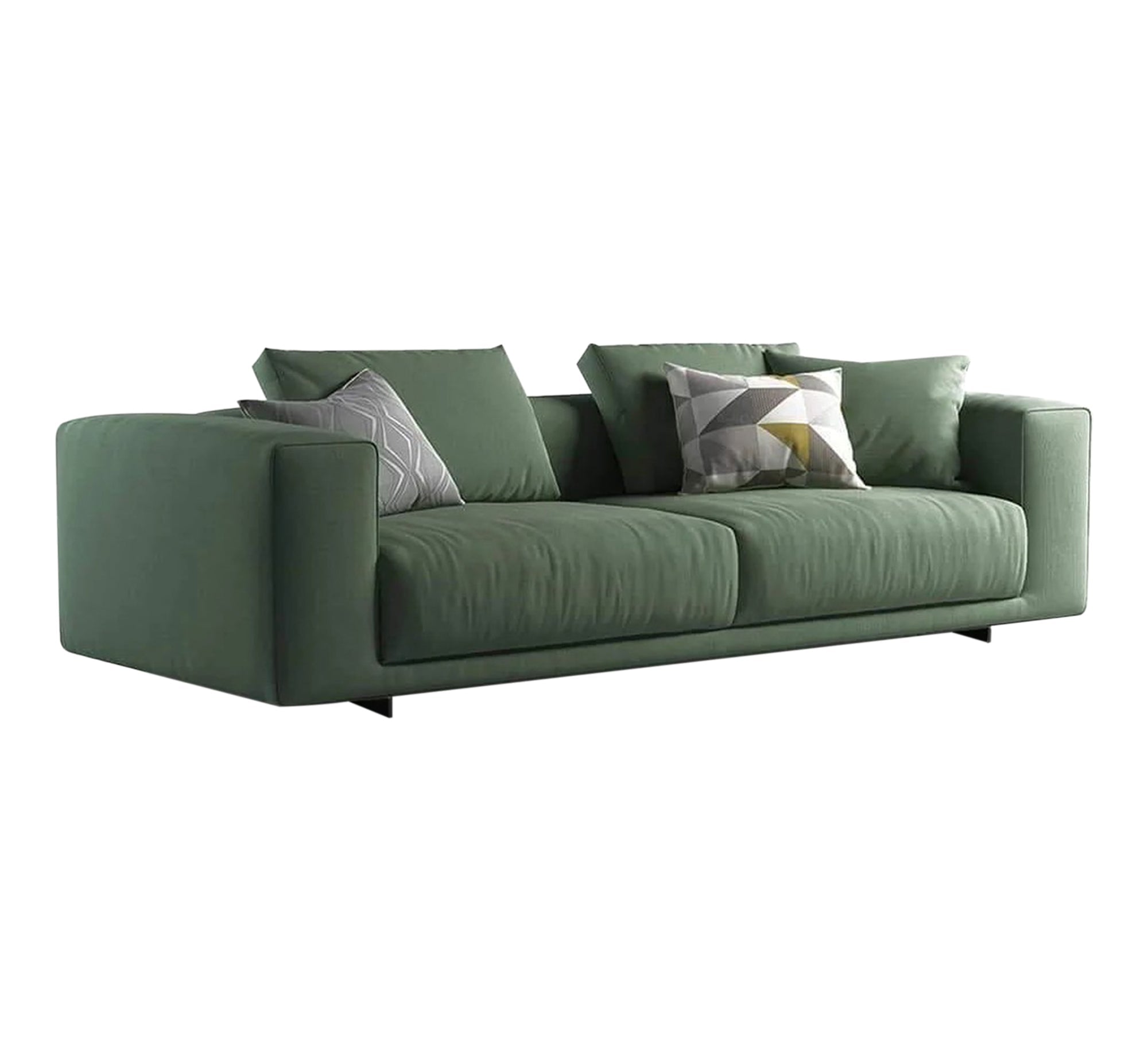 Olive color sofa - Vitrine Furniture - Furniture