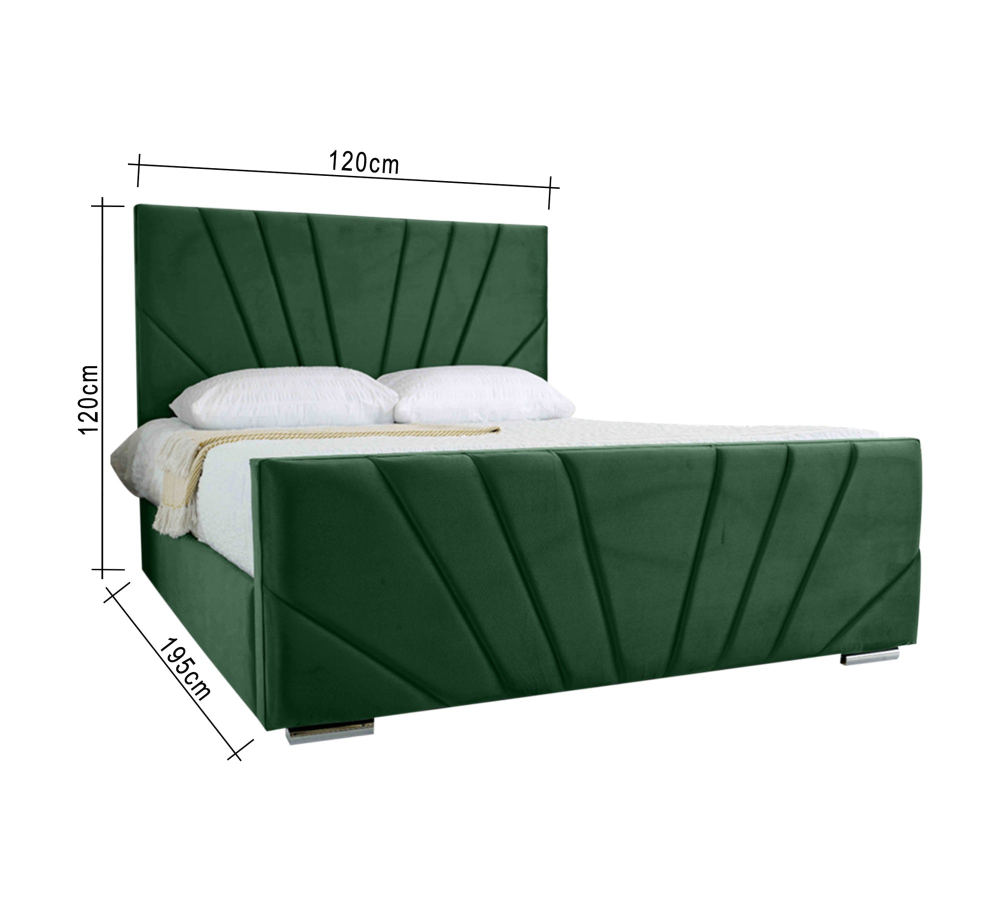 olive green bed - Vitrine Furniture - Furniture