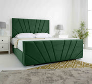 olive green bed - Vitrine Furniture - Furniture