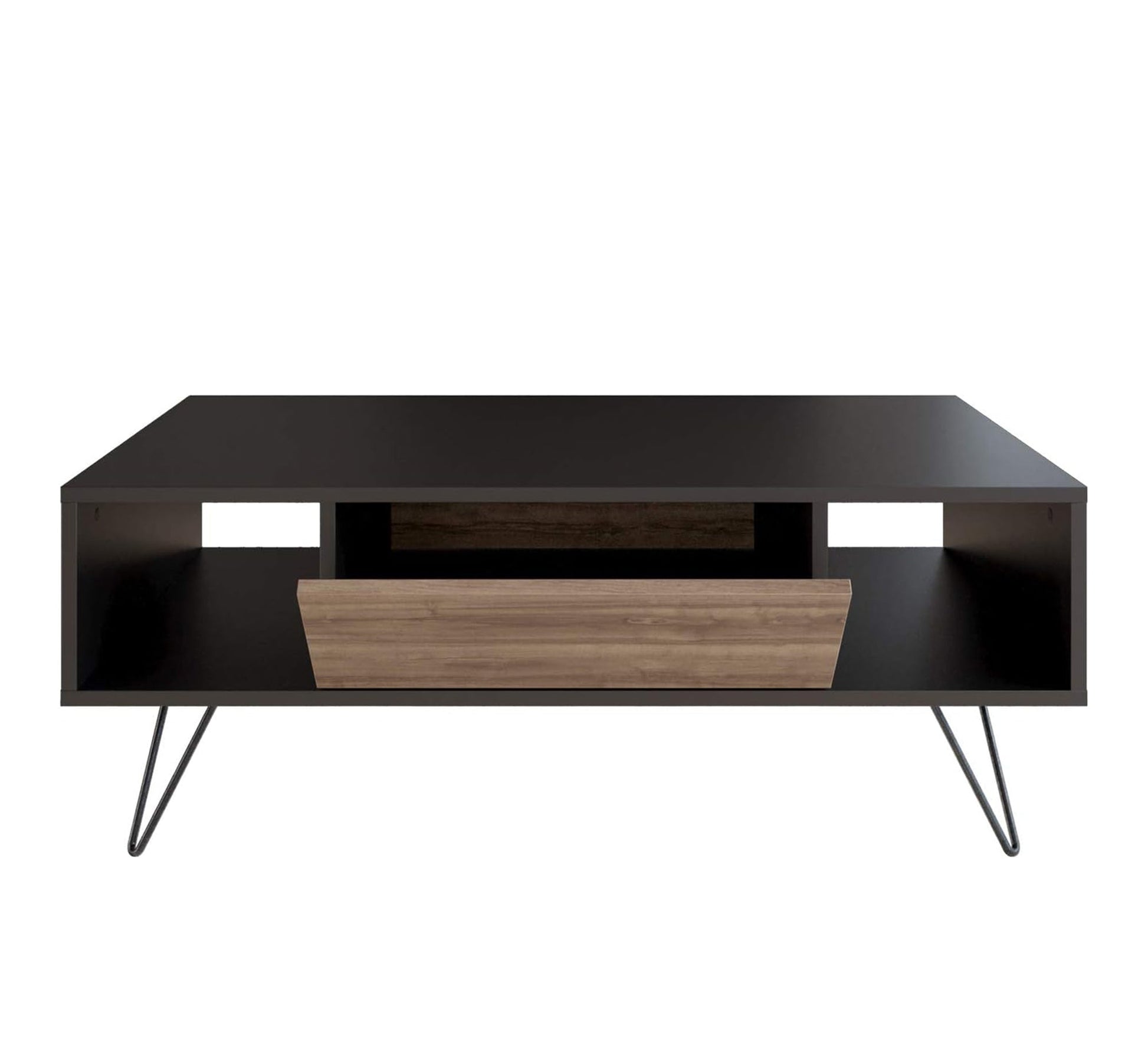 One - door living room table with two shelves and metal legs - Vitrine Furniture - Furniture